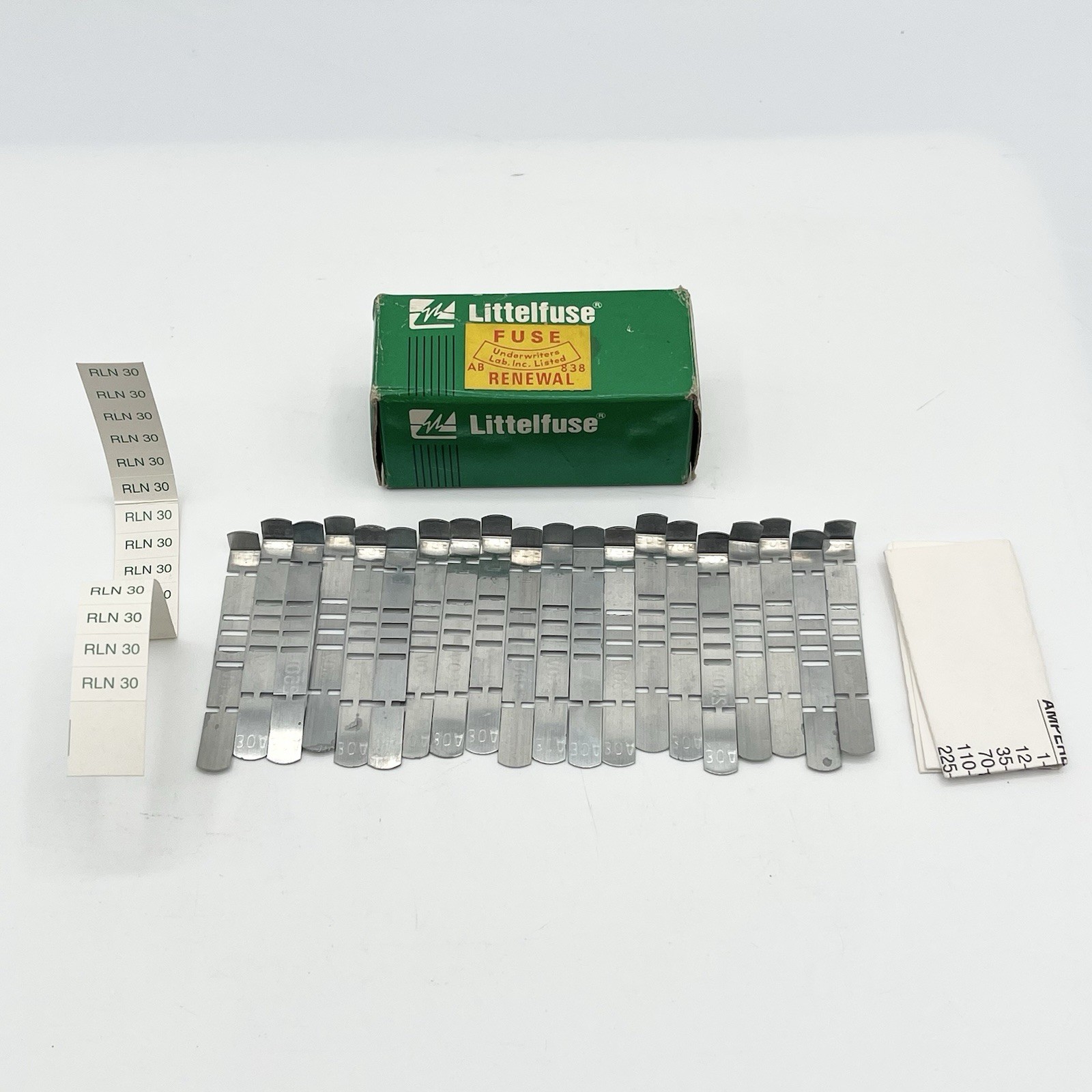 Littelfuse LKN 30 30A 250V Class H Fast Acting Renewable Fuse Link 1 Box of 20