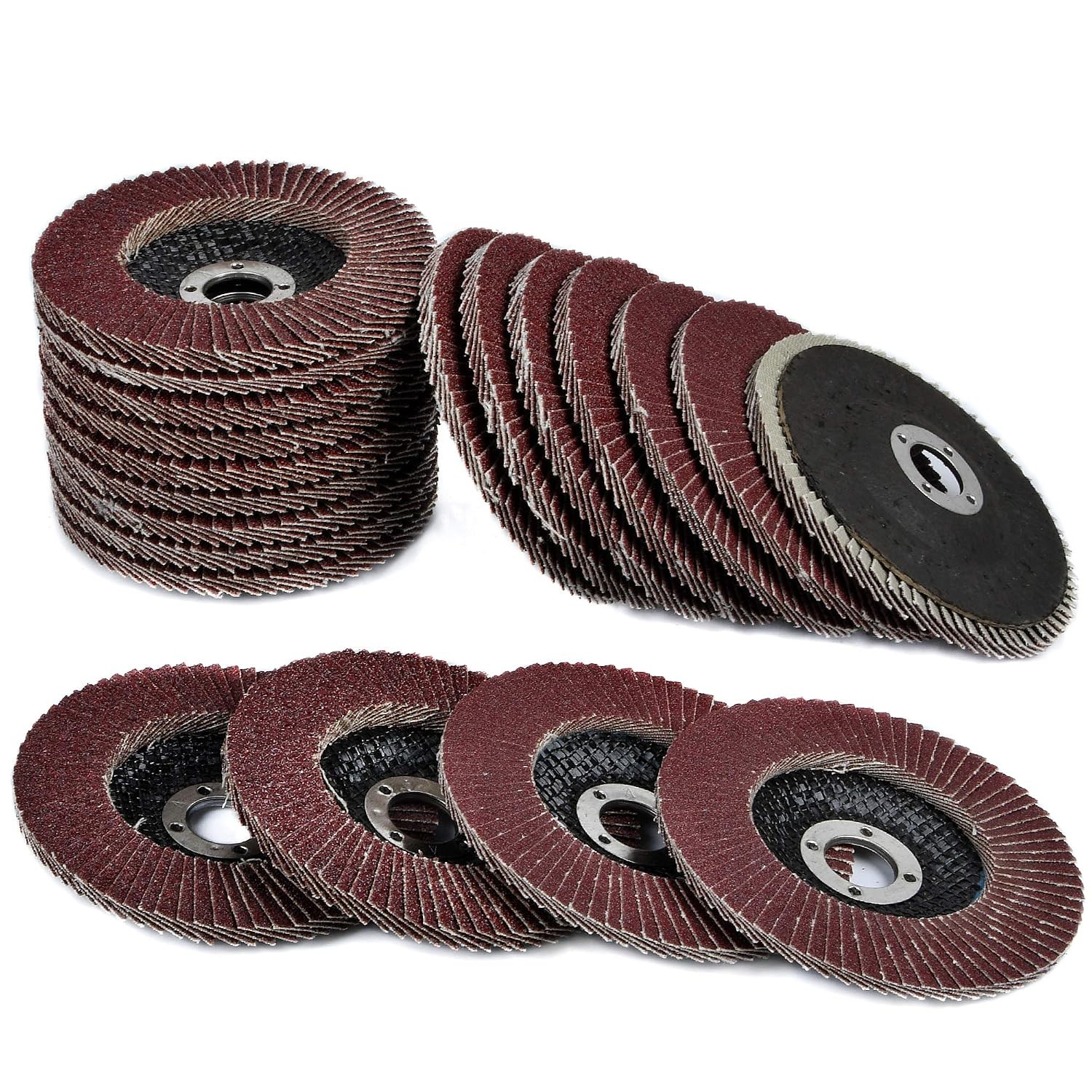 71878 4 Inch Flap Discs 20 PCS 40 Grit Sanding Pad 5/8 Inch Arbor