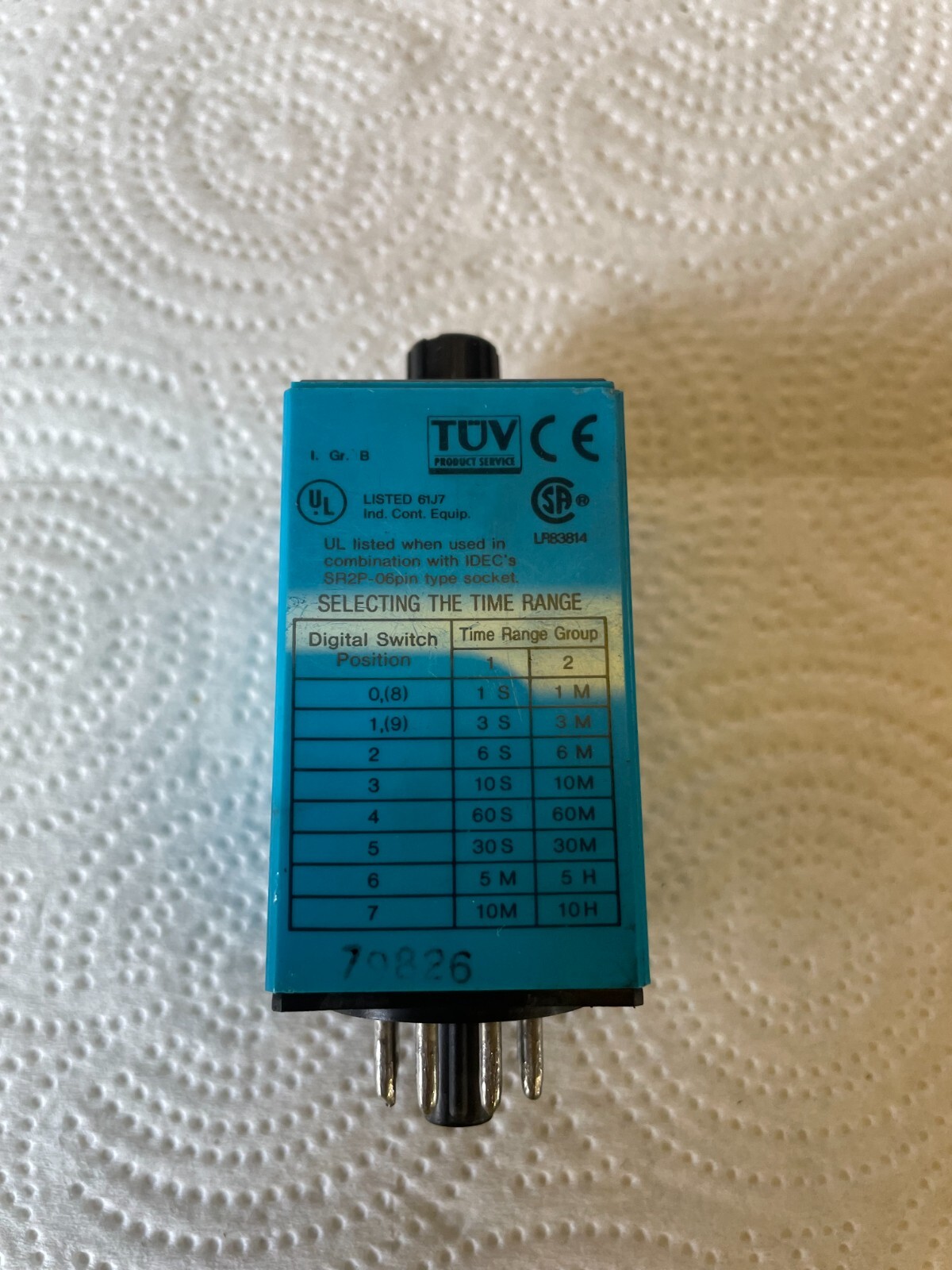 IDEC Electronic Timer Type RTE-P11 Volts 120VAC
