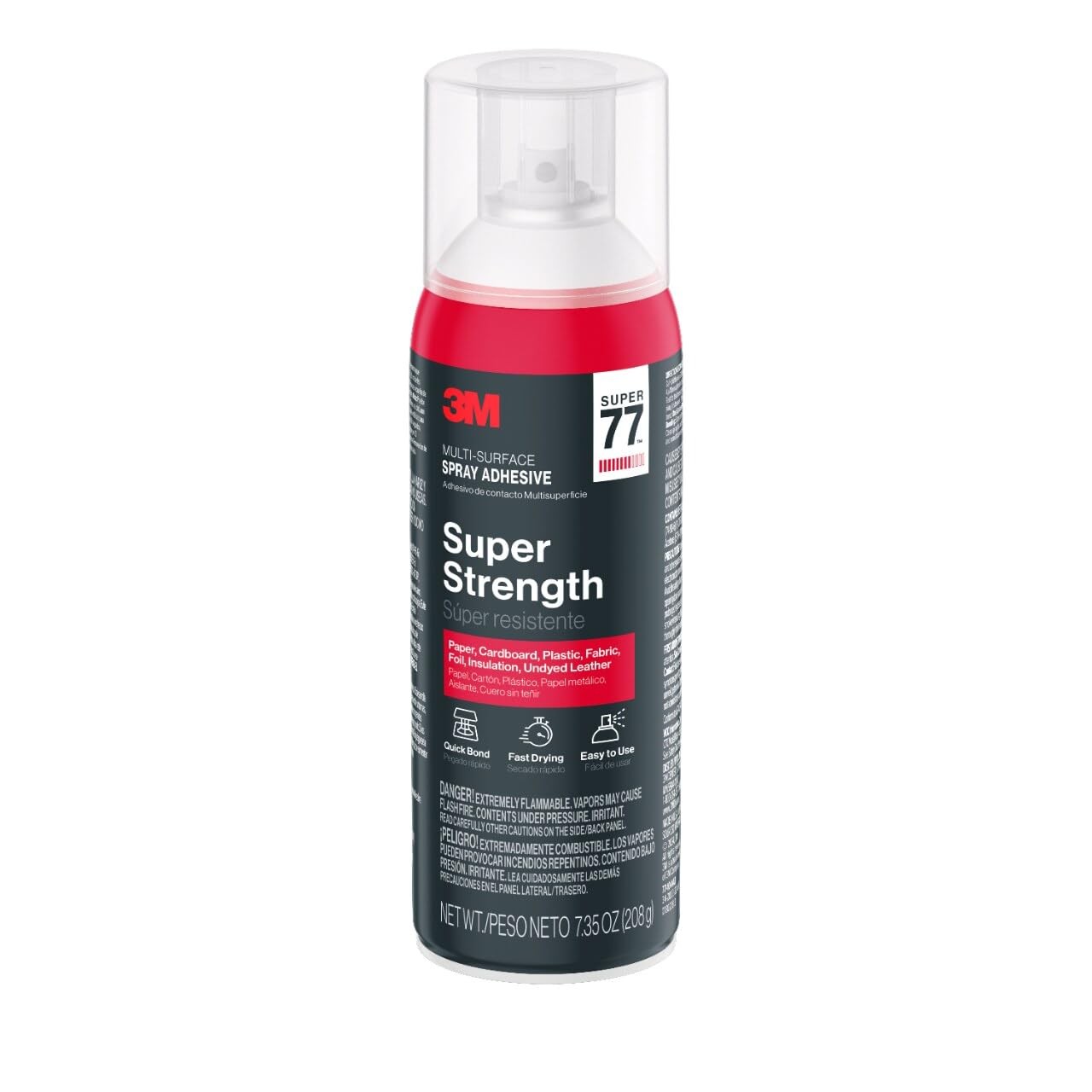 3M Super 77 Multi-Surface Spray Adhesive | Provides Secure Bond In 15 Seconds, D