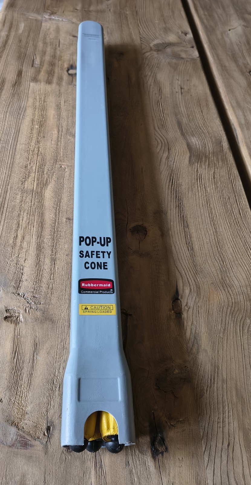 Rubbermaid Commercial Multilingual PopUp Safety Cone 32.5″ tall FG9S0100YEL