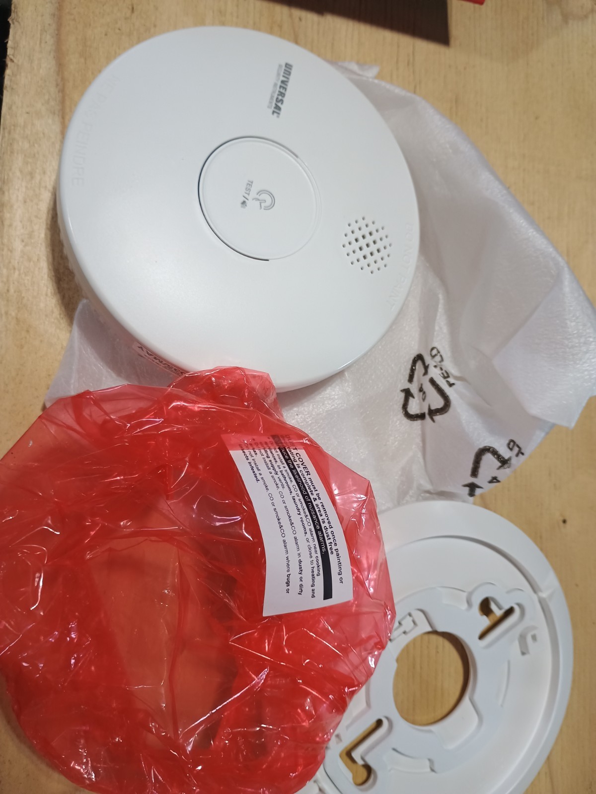 Universal Security Instruments Hardwired 2 Pack Battery Backup Smoke Detector