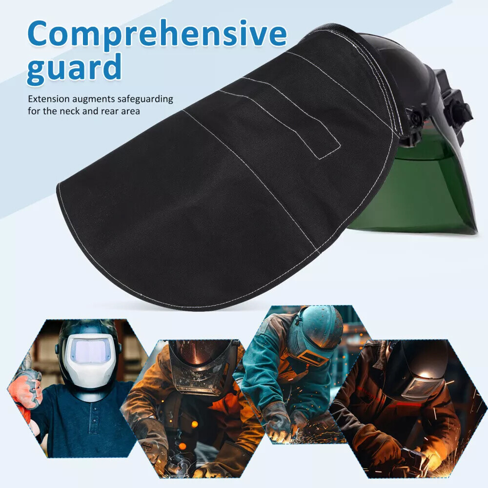 Welding Helmet Cover,Helmet Extended Cover with Press Fit Seal,Compatible,Black