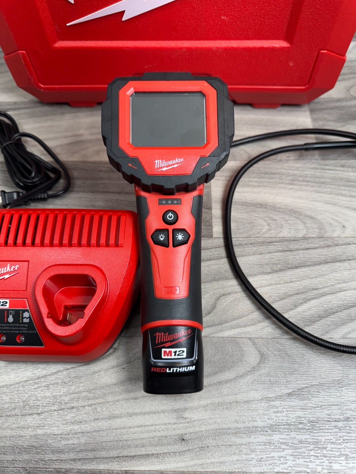 MILWAUKEE 2313-21 M12 M-SPECTOR 360 INSPECTION CAMERA KIT BUNDLE BATTERY & CASE