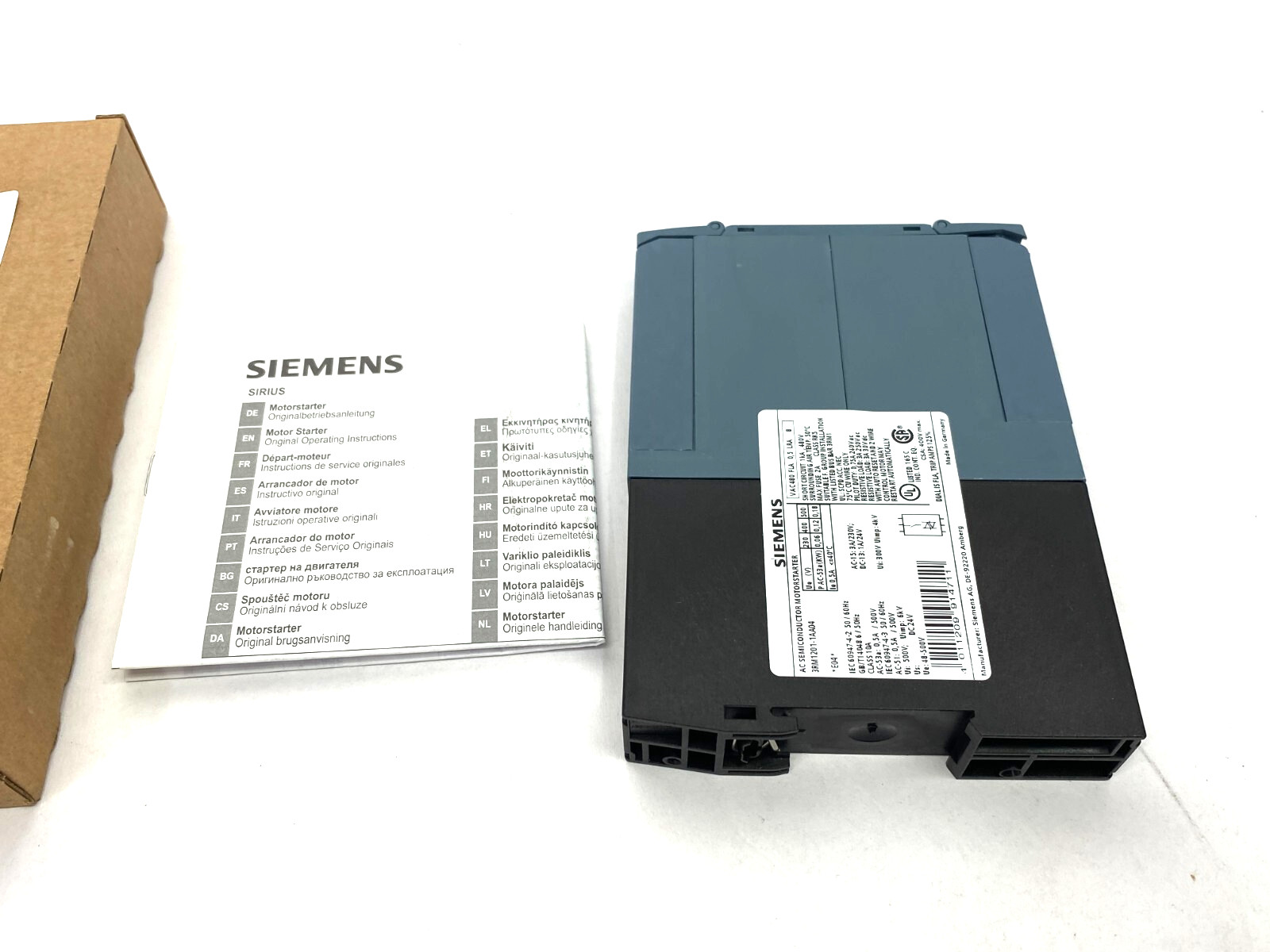Siemens 3RM1201-1AA04 SIRIUS Reversing Motor Starter 24VDC 0-0.12kW 0.1-0.5A