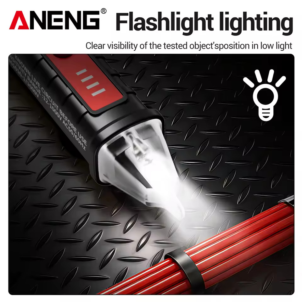 Digital AC Voltage Tester Pen 12V-1000V NCV Live Wire Indicator Sensor LED Light