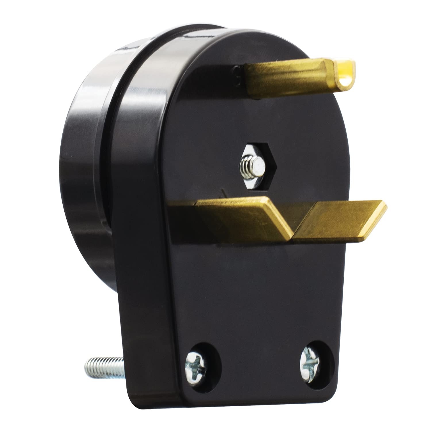 30 Amps 125v Heavy Duty Angle Plug Nema Tt30p Electrical Straight Blade Plug For