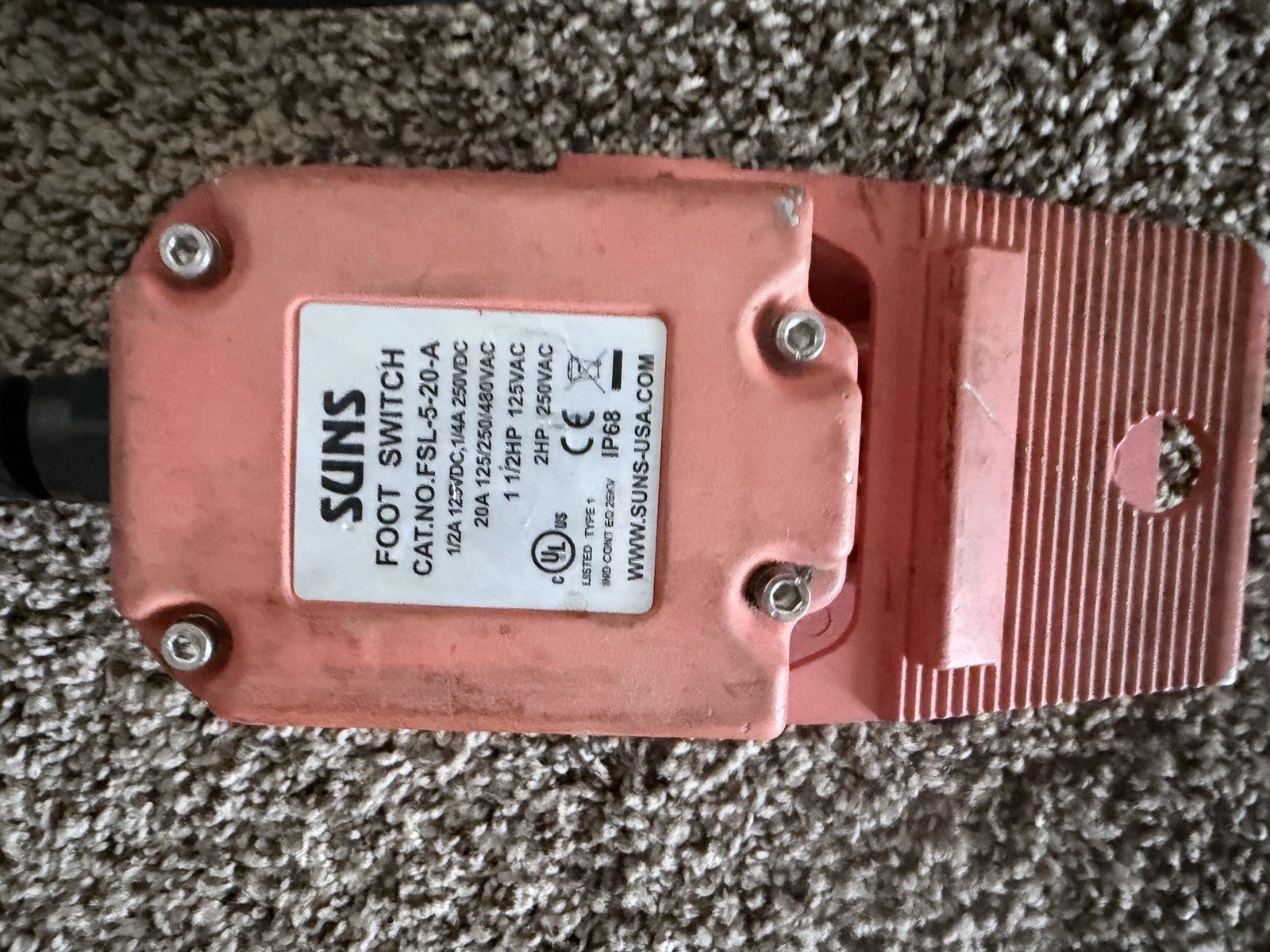 Thern 3CP1S-AFS Electric Winch 115V 1000 lb with Foot Switch