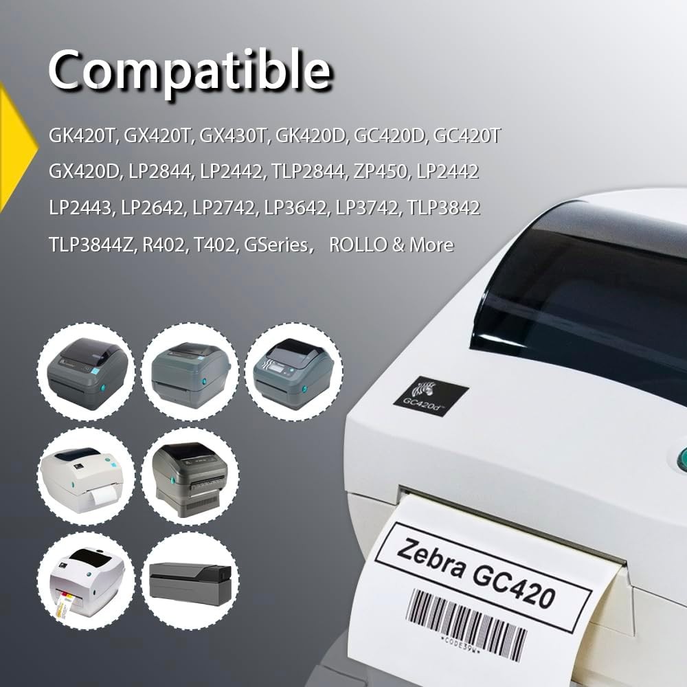 2″ x 2″ Square Direct Thermal Labels 700/Roll Adhesive DIY for Zebra and Rollo