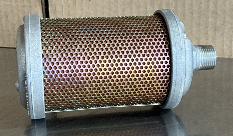 Alwitco 0111000 M00 Pneumatic Muffler, 3/8in NPT Male, 125psi, 2.59in x 5.12in