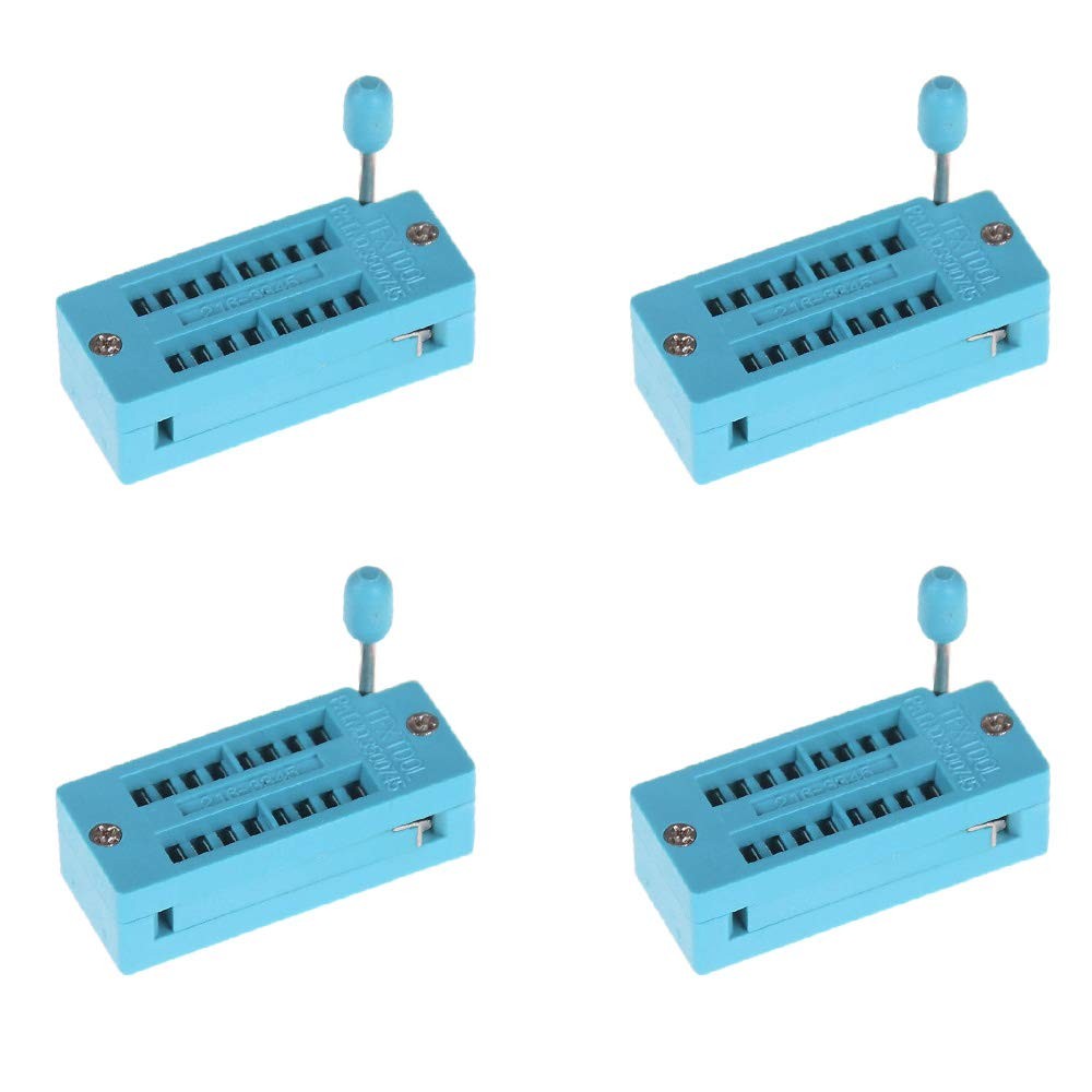4Pcs ZIF 16-pin 16 Pins Test Universal IC Socket 16 Pin DIP Integrate Socket NA