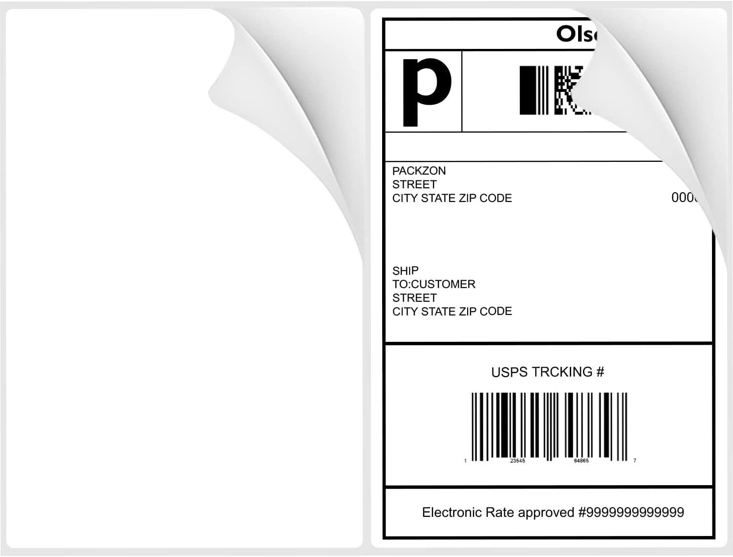 Versatile 8-1/2″×5-1/2″ Matte Labels – 200 Pack for Bulk Mailing & Organization