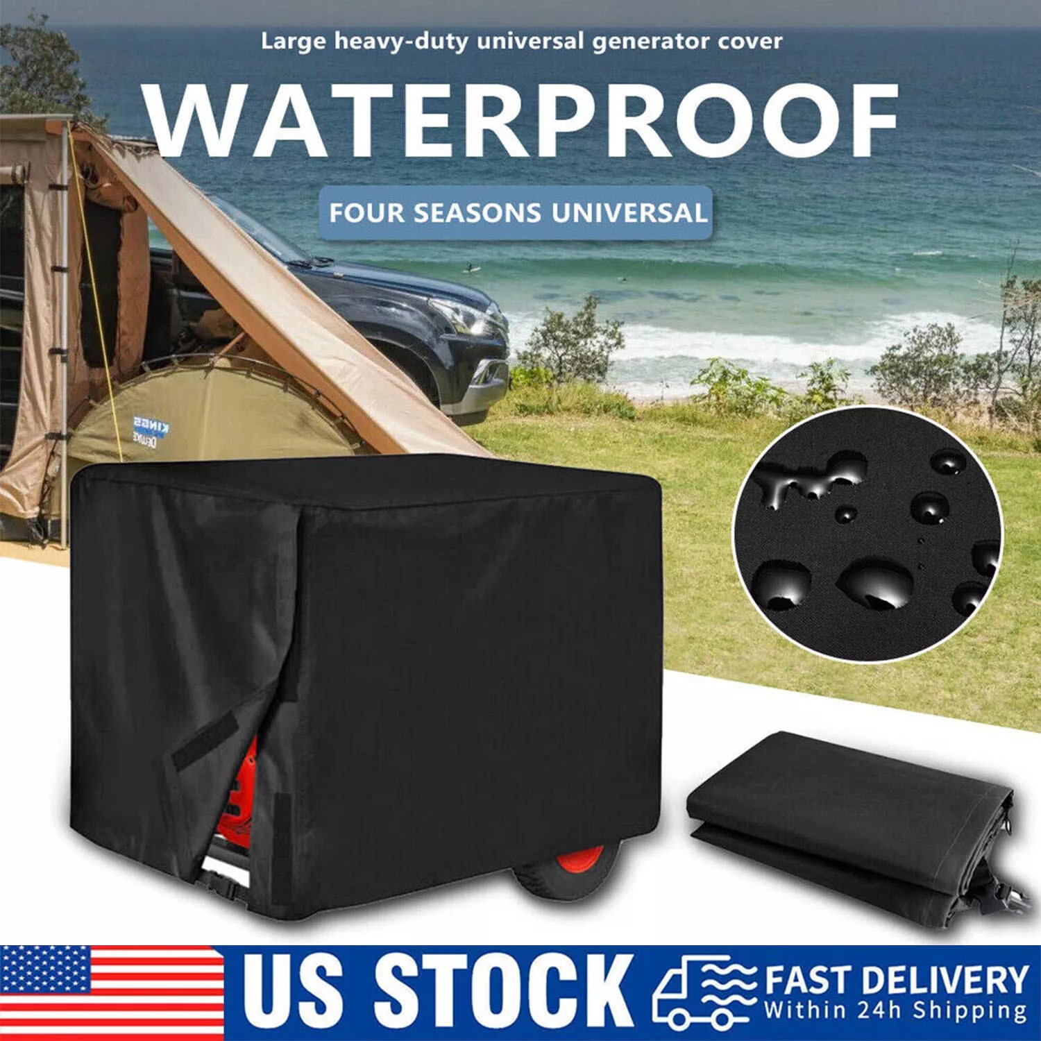 Generator Cover While Running Heavy Rain Universal Waterproof Dustproof Protect