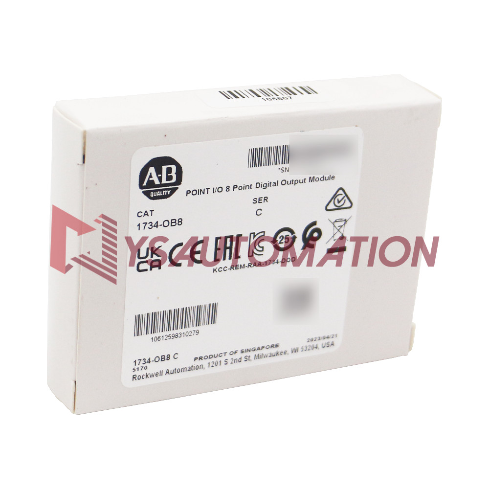 OEM Sealed A-B 1734-OB8 SER C POINT I/O 8 Point Digital Output Module