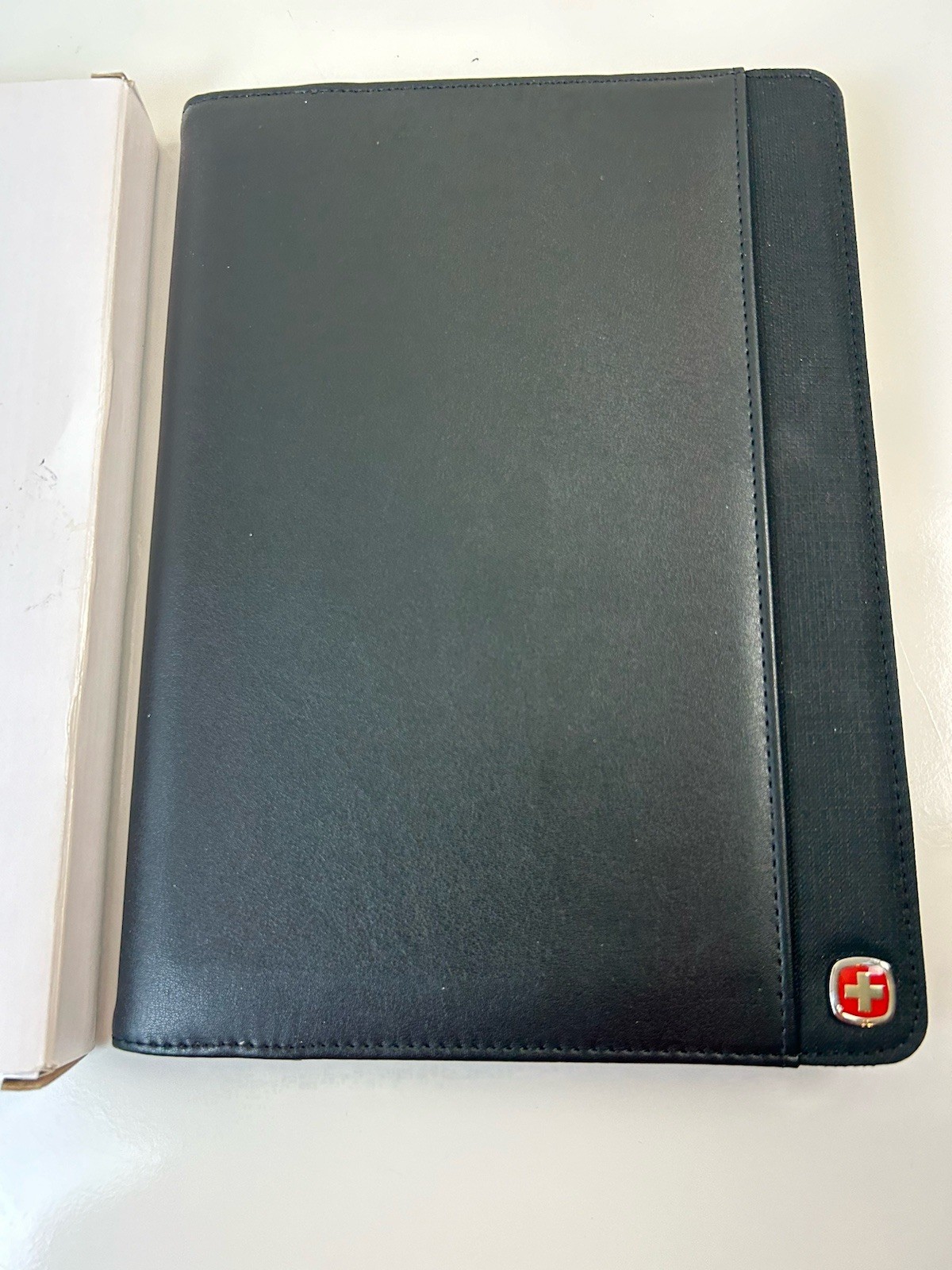 Wenger Black Portfolio Organizer Padfolio Business Document Case Notebook New