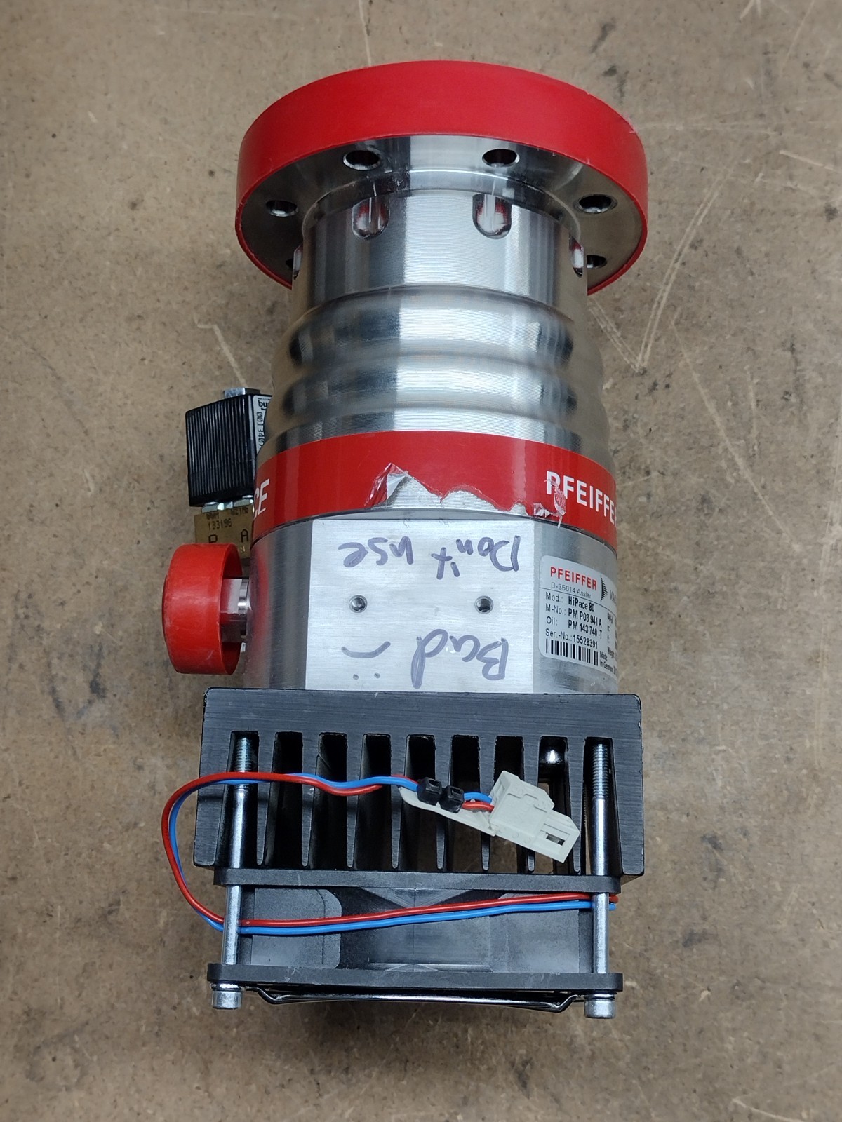 Pfeiffer Vacuum HiPace 80 Turbomolecular Pump w/ TC 110 Controller – FOR PARTS