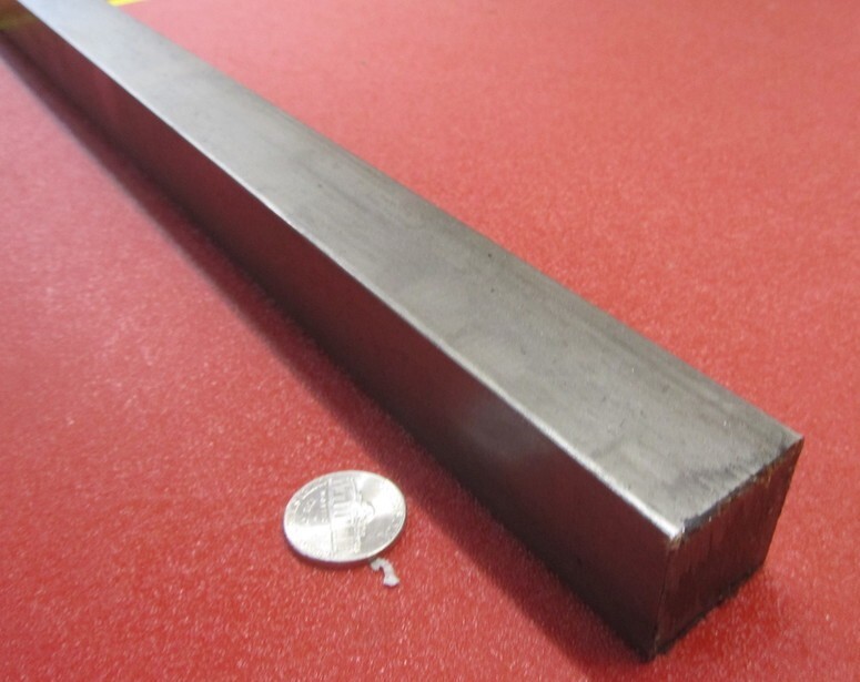 12L14 Square Carbon Steel Bars, 1 1/8″ Square x 1 Ft Length