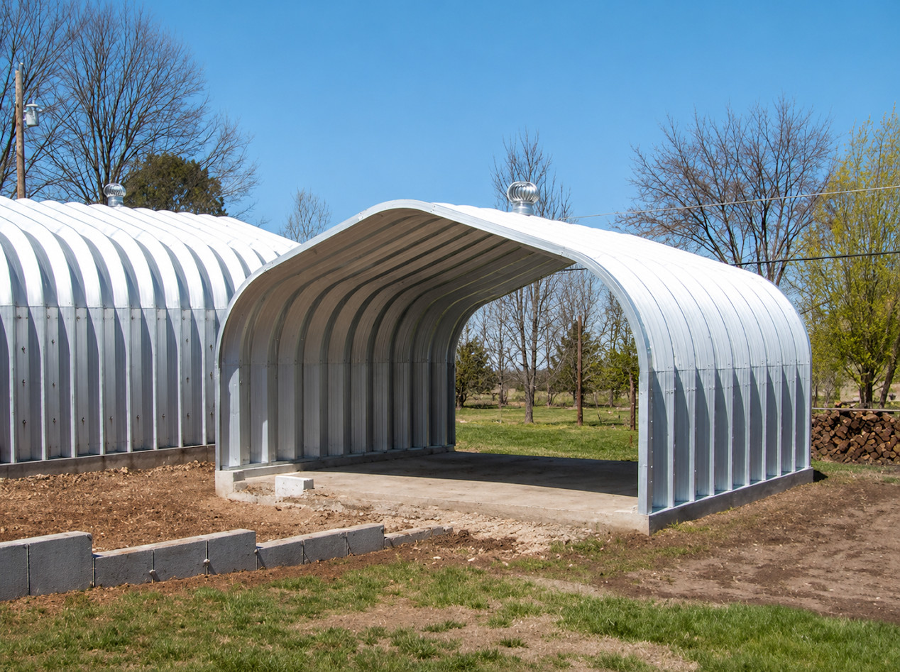 25x30x13 DuroSPAN Steel Garage Shop DIY Building Kit Open Ends