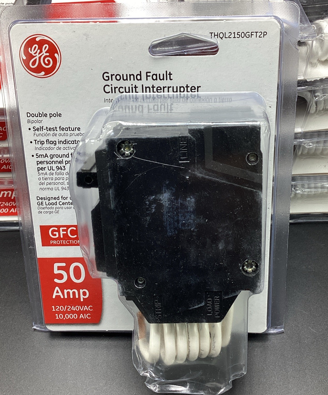 New Circuit Breaker ABB GE THQL2150GF THQL2150GFT 50 Amp 2 Pole GFCI