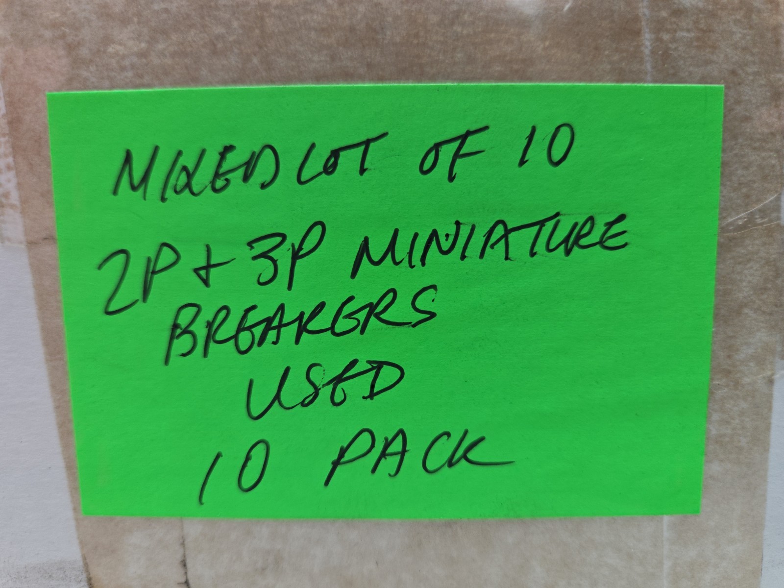Mixed Lot of 10 2P 3P Pole Miniature Circuit Breaker Mix of 3 to 20 Amp See Pic