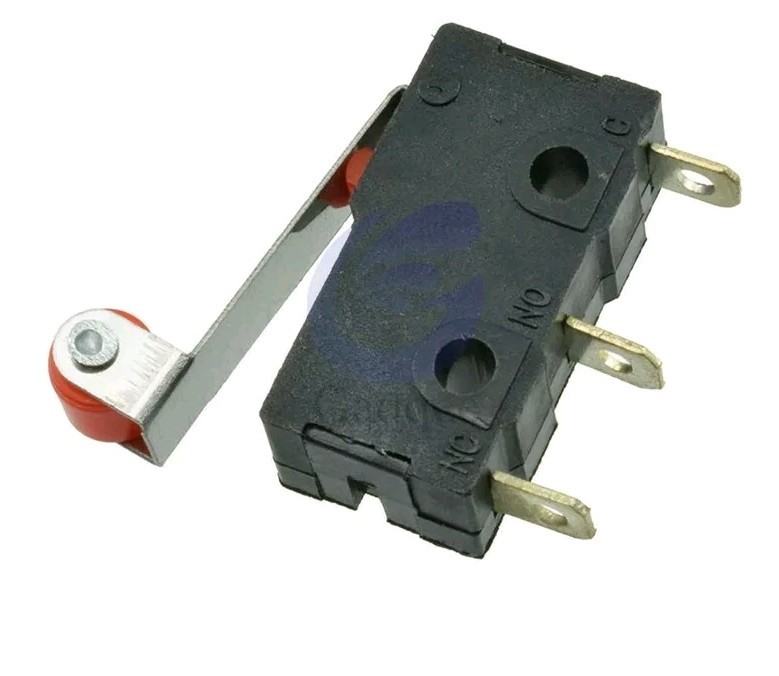 1 Pc KW12-3 Micro Roller Lever Arm Normally Open Close Limit Switch Roller 5A