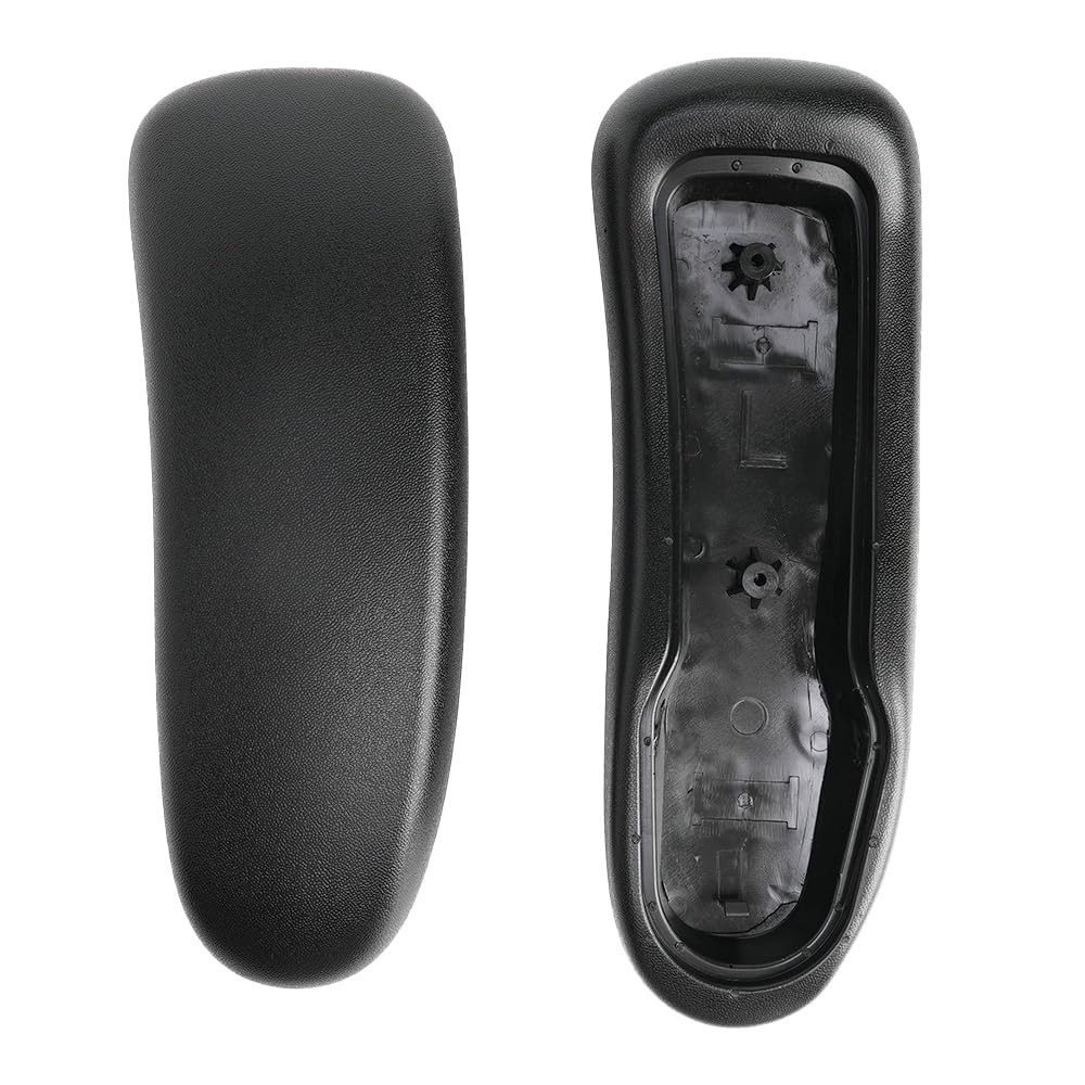 Vinyl Arm Pads Caps for Herman Miller Classic Aeron Chair Graphite Black Pair