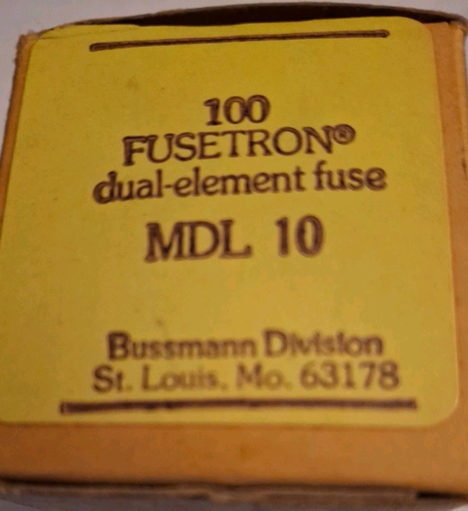 3AG GLASS FUSE 1-1/4 x 1/4 10A 32V SLO-BLO FUSETRON MDL-10 20PCS/BAG