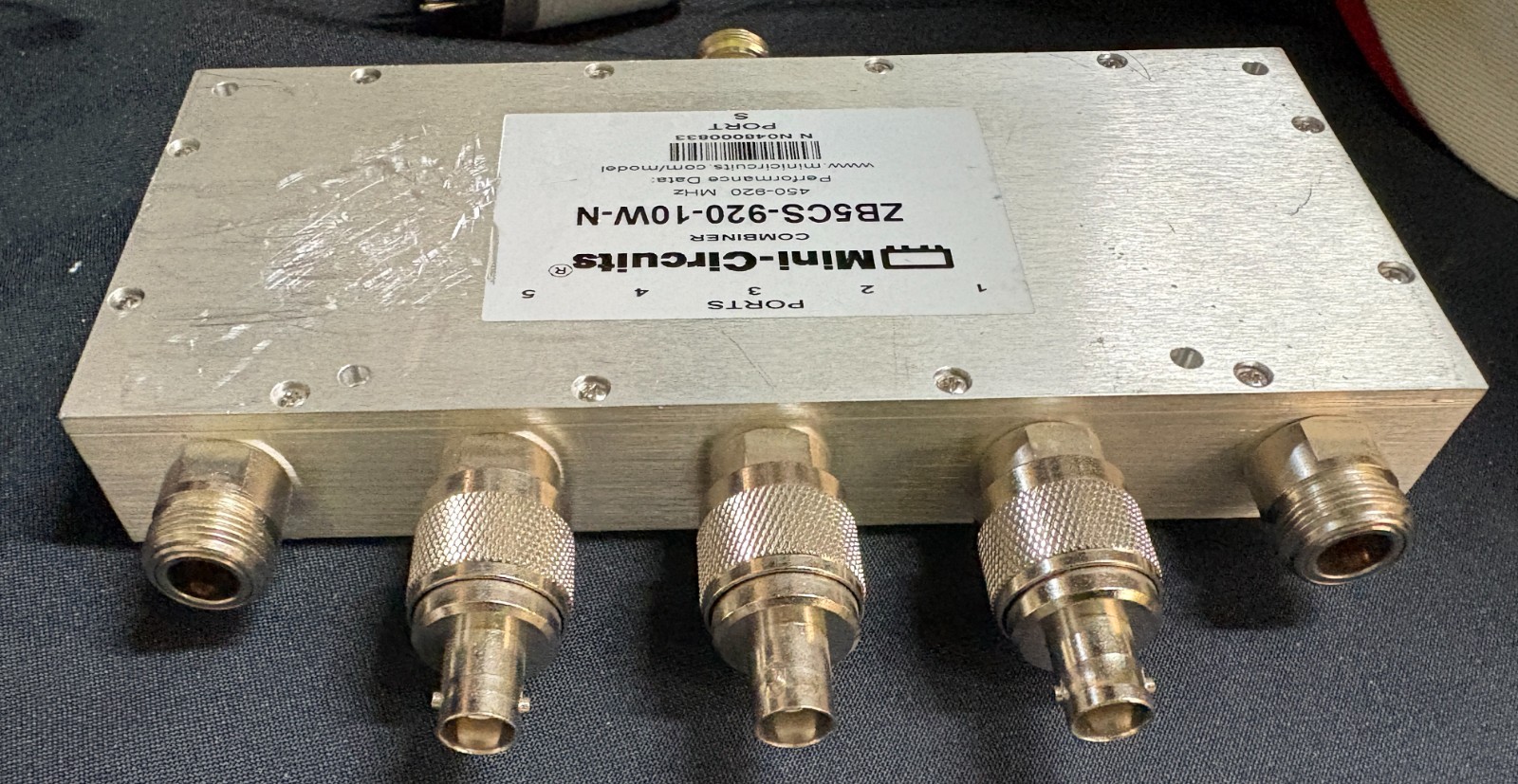 Mini-circuits ZB5CS-920-10W-N DC Pass High Power Splitter/Combiner 450-920mhz