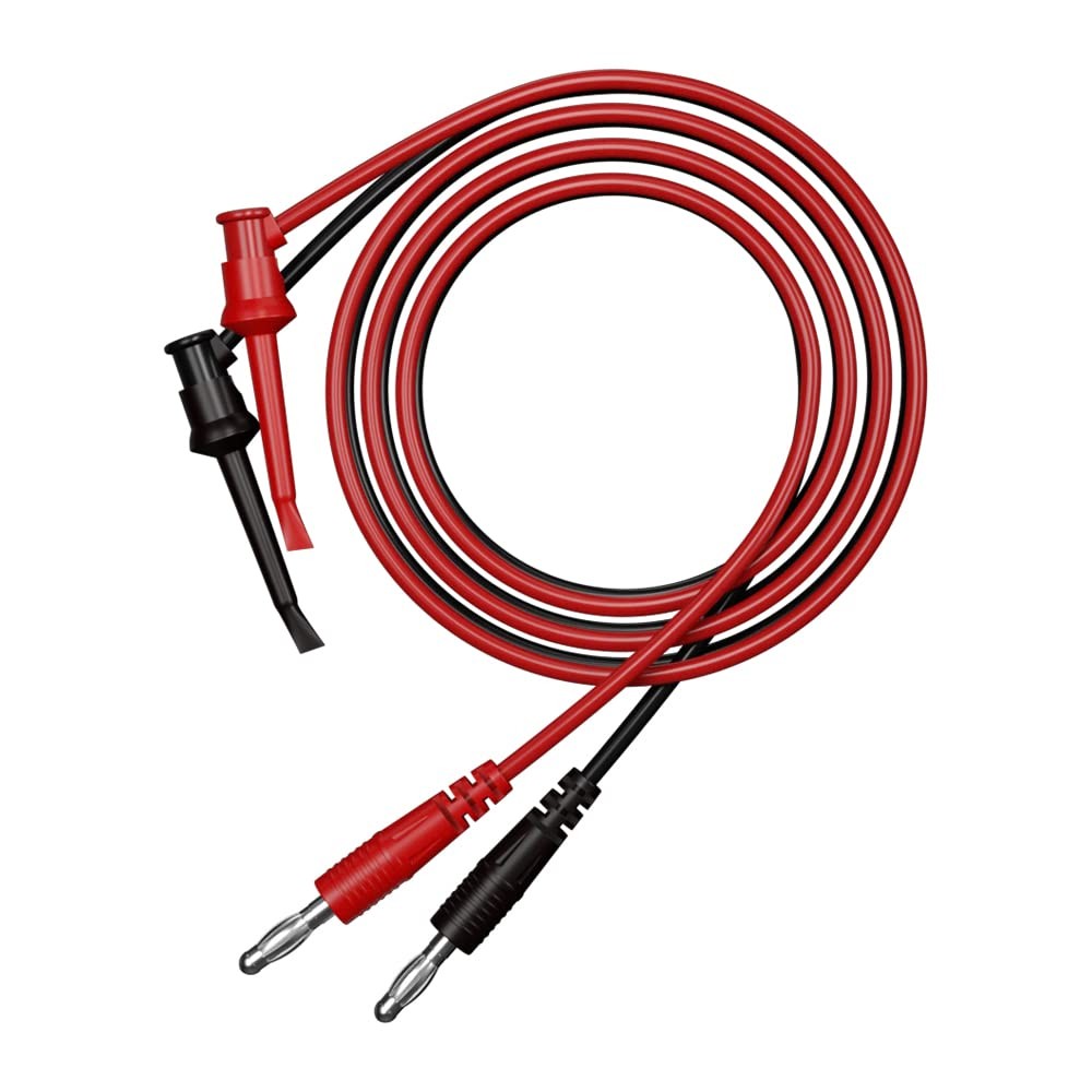 2pcs Banana Plug To Test Hook Clips Test Lead Cable Line Wire 4mm Banana Plug Fo