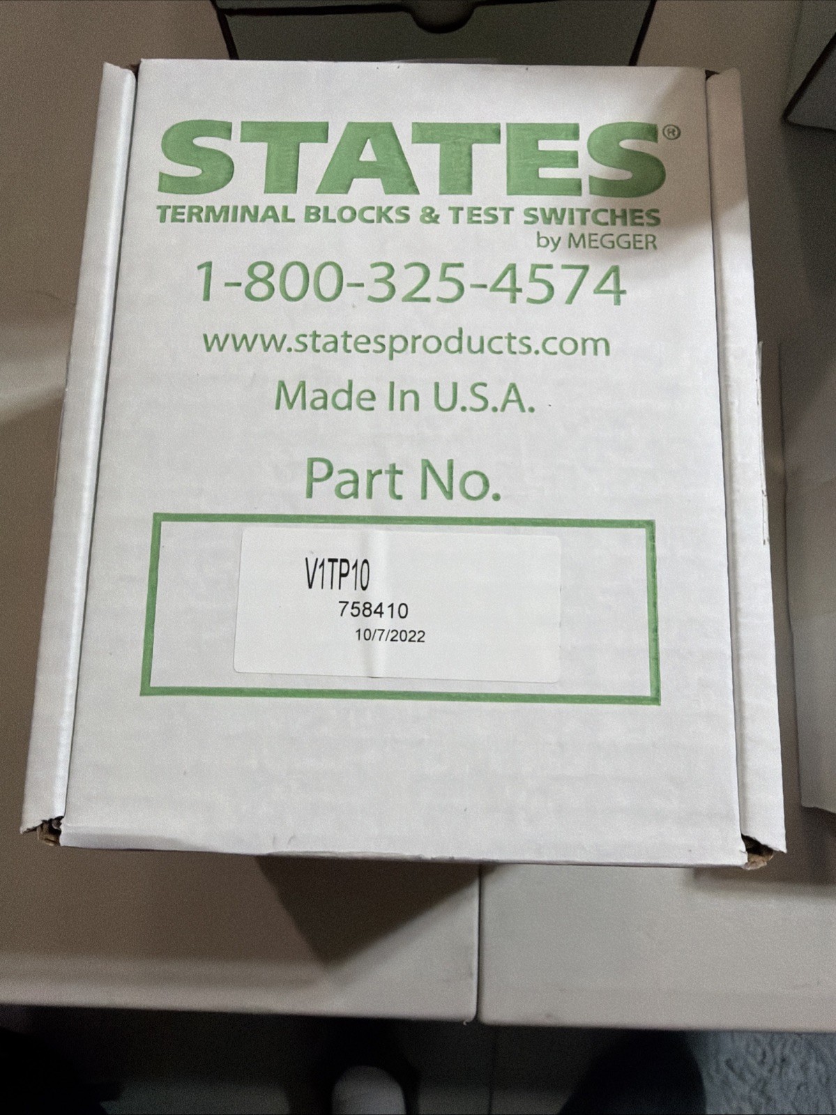 States FMS Test Paddle Model #V1TP10 600v 30 Amp New In Box Never Opened Sealed!
