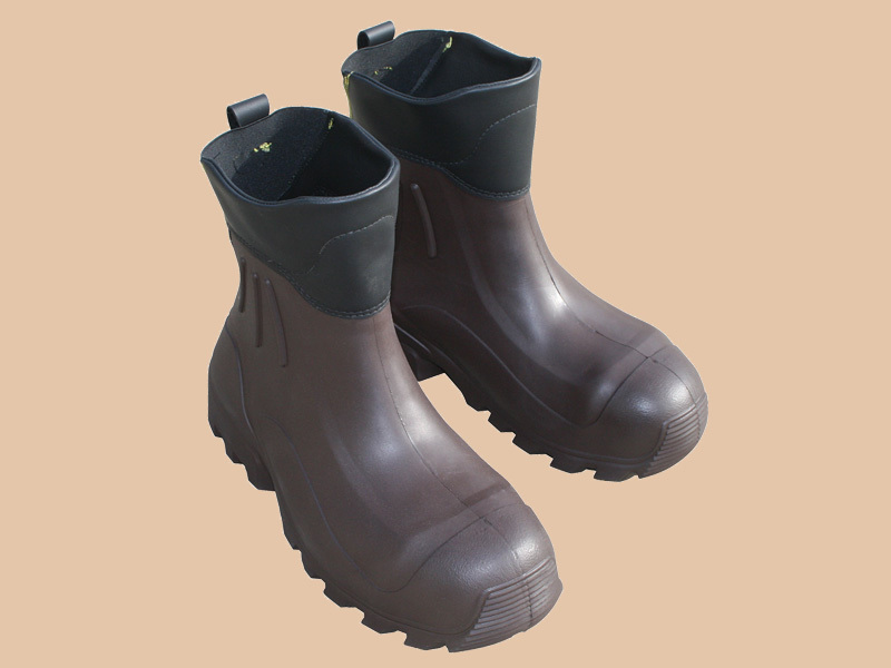 BROWN WATERPROOF Hunting Fishing Farming Mud Safety Toe PROTECTIVE WORK BOOTS