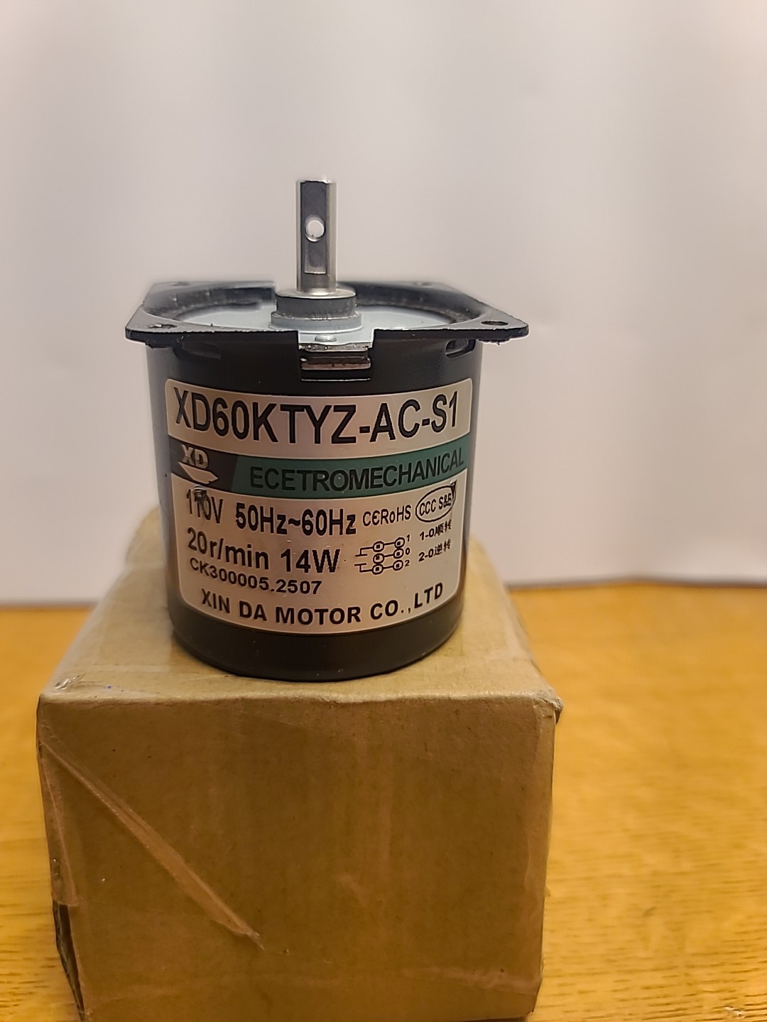 60KTYZ AC Permanent Magnet Synchronous Motor 14W Reduction 110V
