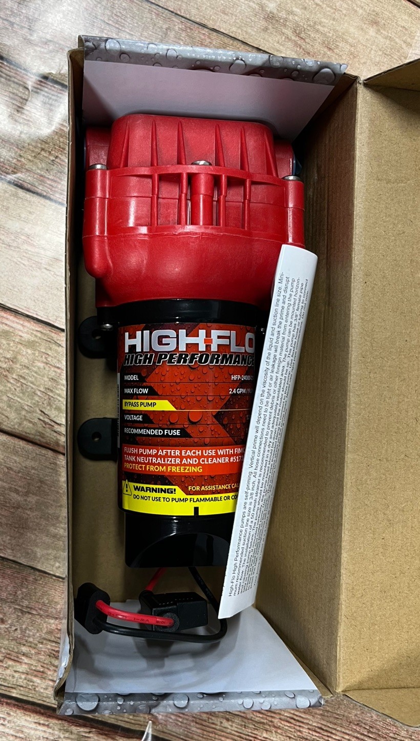 Open Box High-Flo High Performance 2.4GPM Internal Bypass Diaphragm Pump