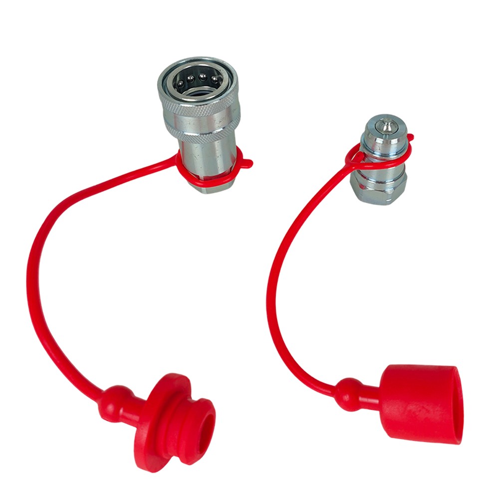 2 Sets 1/2″ Ag Poppet For Pioneer Style Hydraulic Quick Connect Couplers