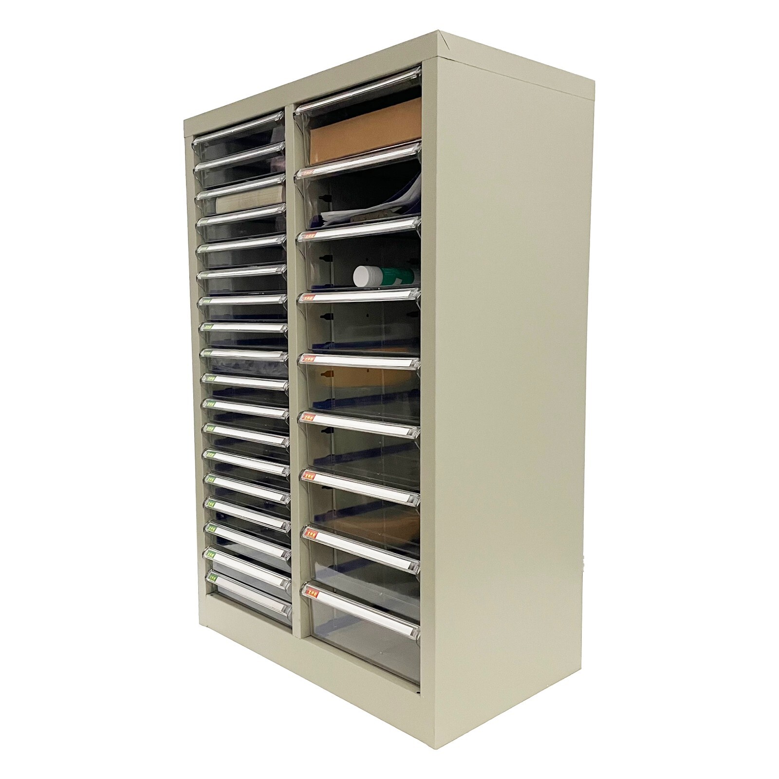 27 Drawers File Cabinet Office Storage Organizer Cabinet Medium+Large Drawer
