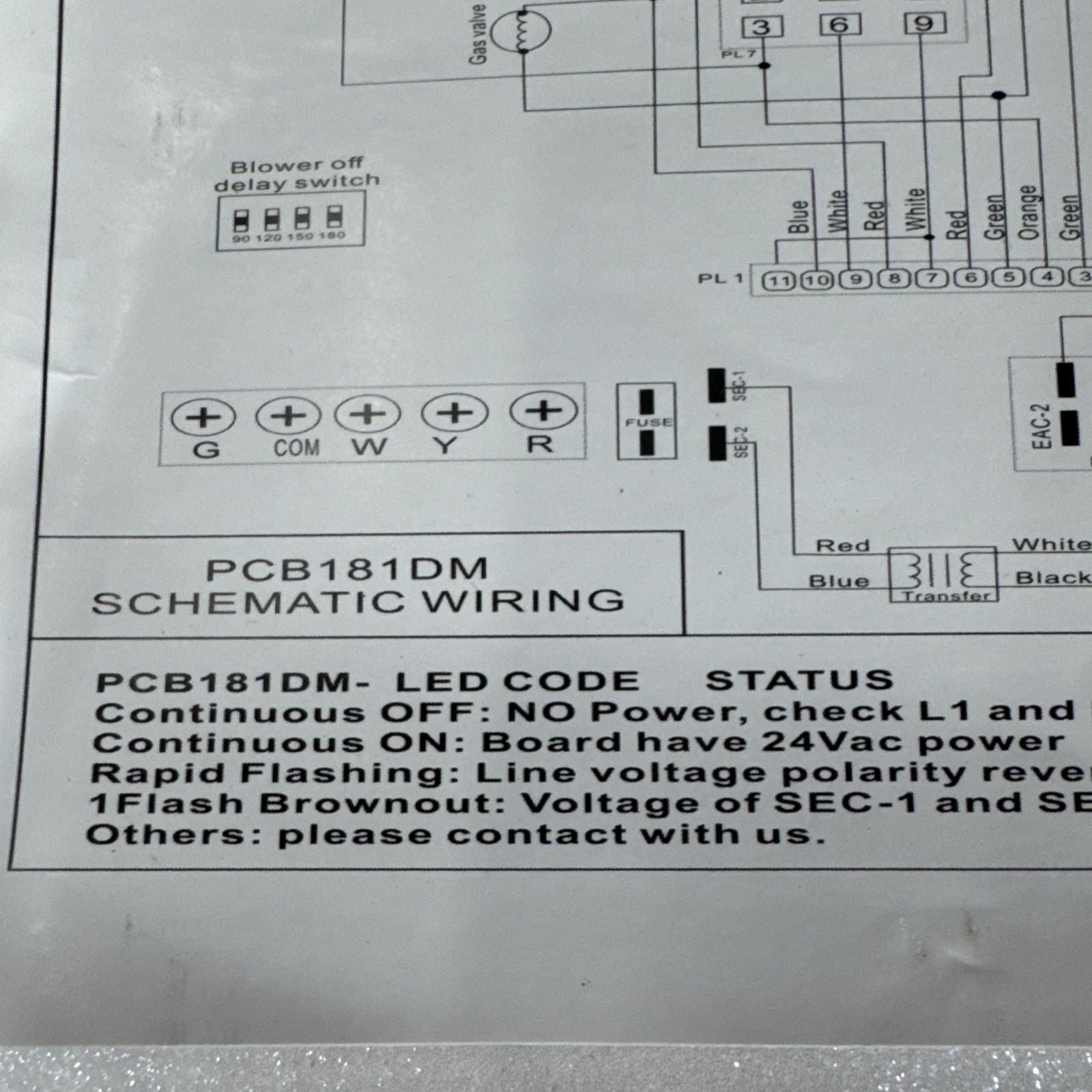 EIIGAR Carrier Furnace Control Circuit Board PCB181DM Open Box C4