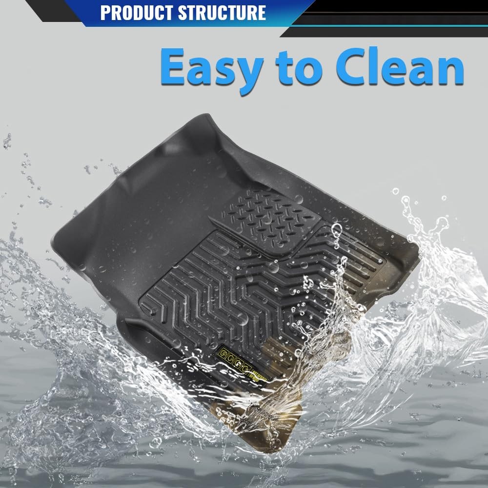 TPE All Weather Floor Mats Cargo Liners Benz GL350 GL450 GL550 2013-2016 Black