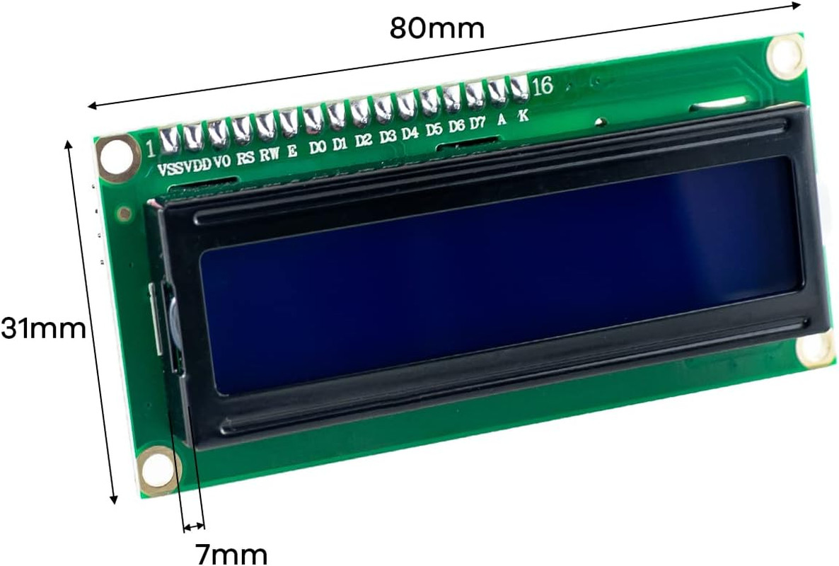 3Pcs I2C IIC 1602 LCD Display Module 16X02 LCD Screen Module for Arduino Raspber