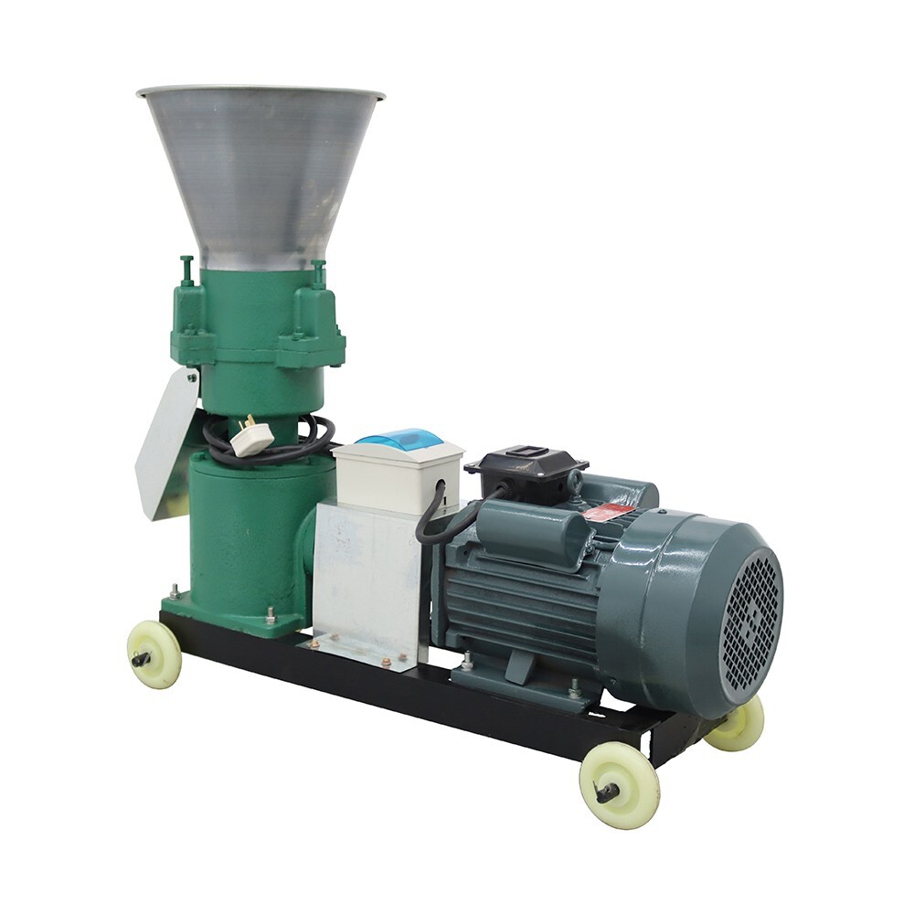 INTBUYING® Feed Pellet Machine 200KG/H Fodder Press Pelletizer 10mm Plate 220V