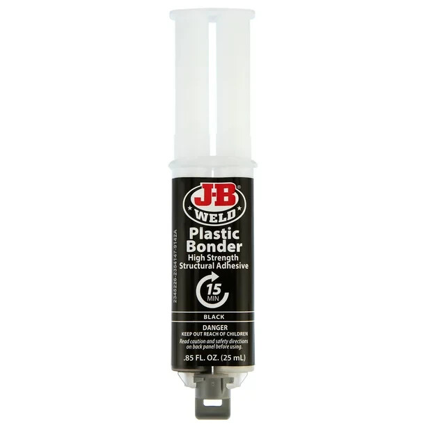 J-B Weld 50139 Plastic Bonder Body Panel Adhesive and Gap Filler – Black – 25 ml