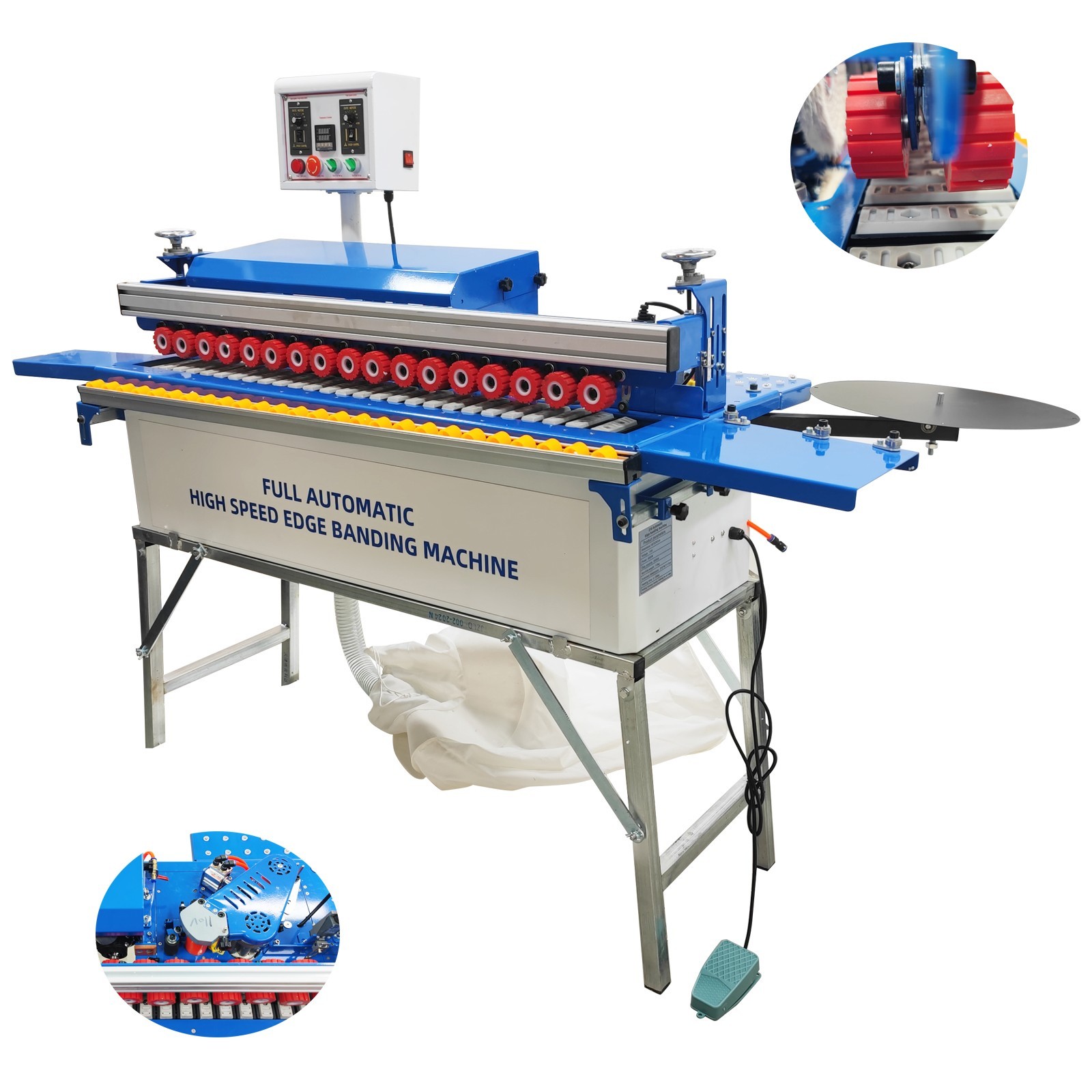 Edge Banding Machine Straight&Curve Line Band&Trimming with Control Device 110V