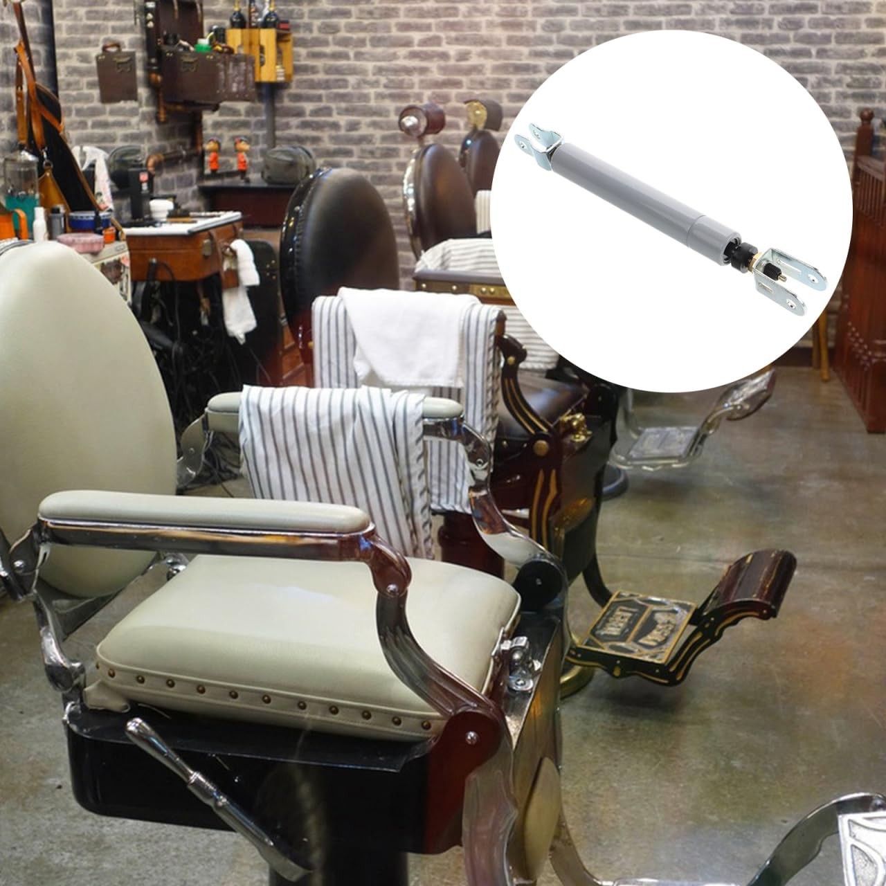 WOONEKY Barber Chair Gas Spring Replacement 27.00X3.00X3.00CM, Light Grey