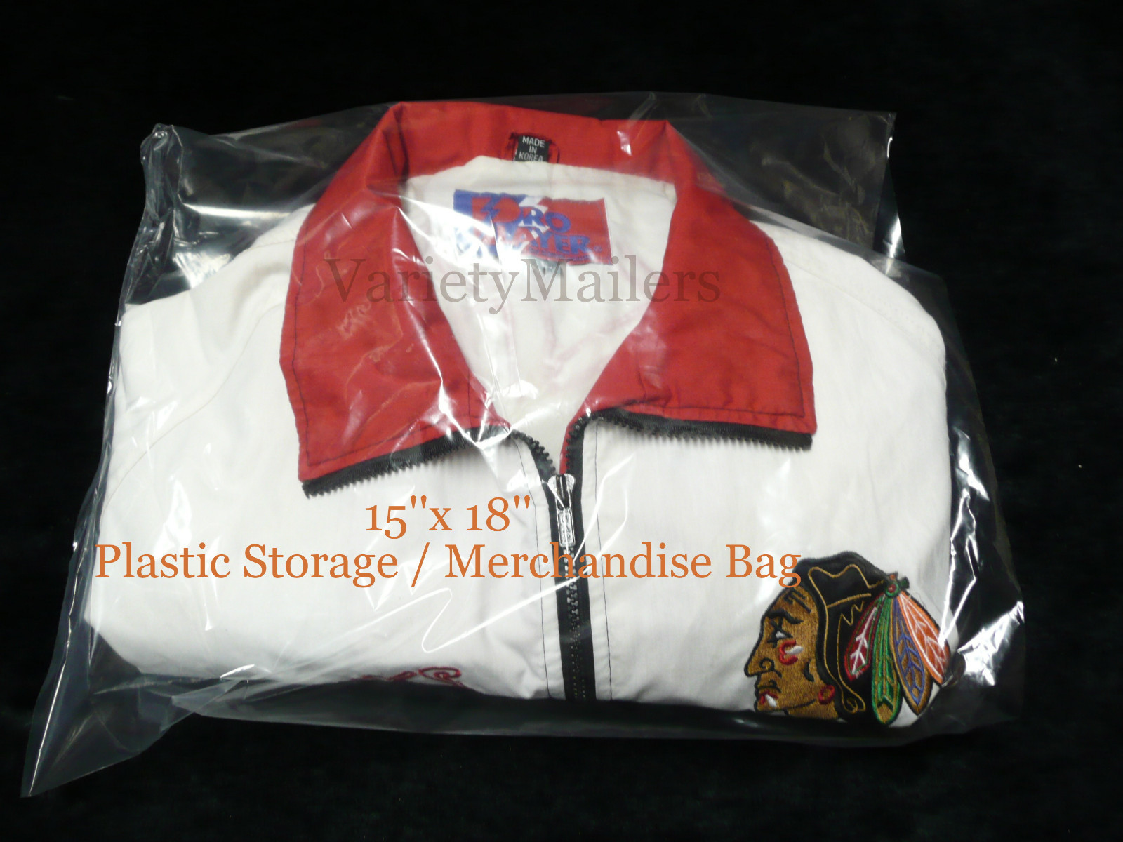 100 Poly Merchandise Bags 15»x 18» Clear 1 Mil Apparel Plastic Bags 15×18