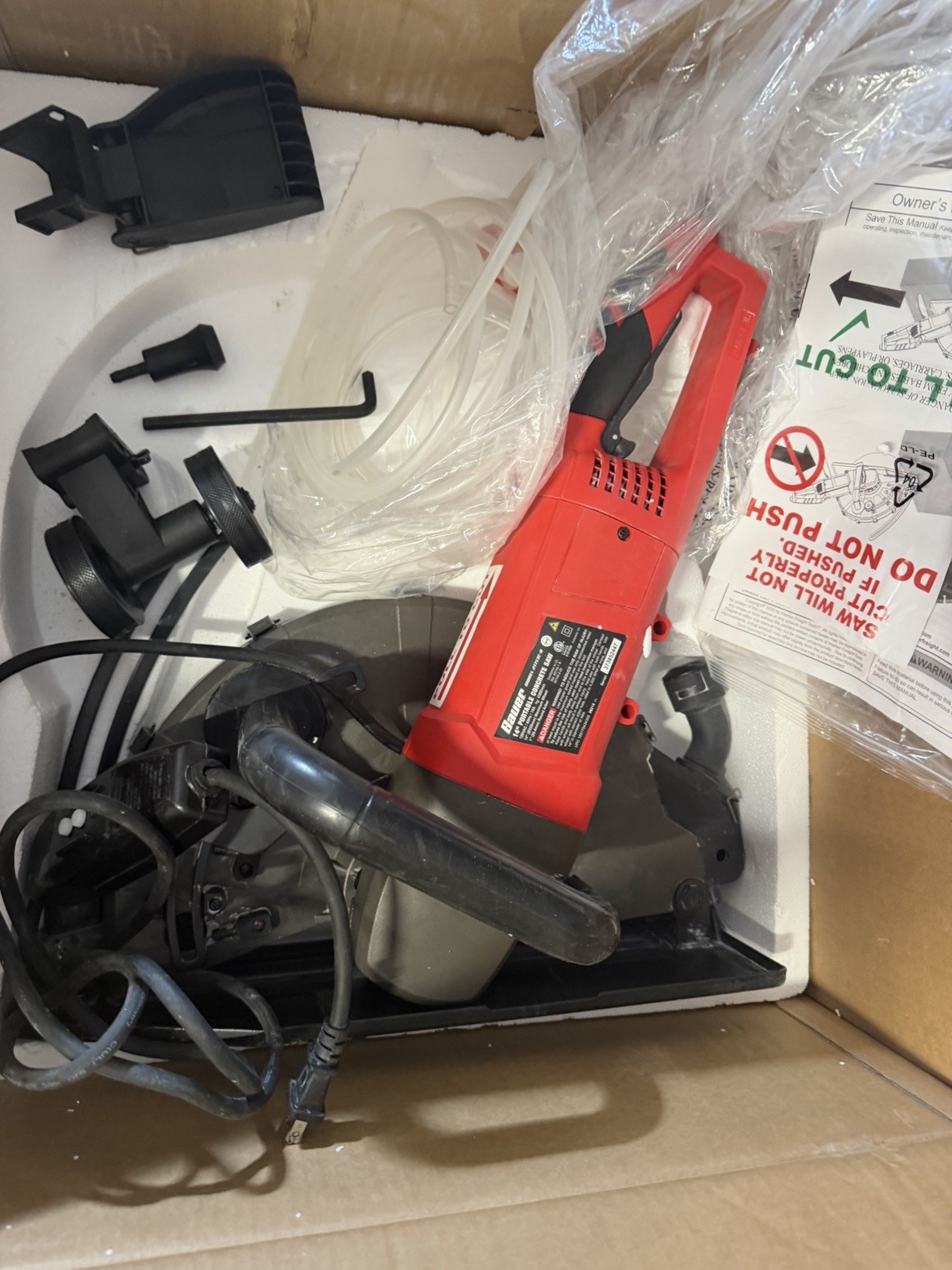 Bauer 1431E-B 14» Electric Handheld Cut-Off Saw Concrete Power Tool