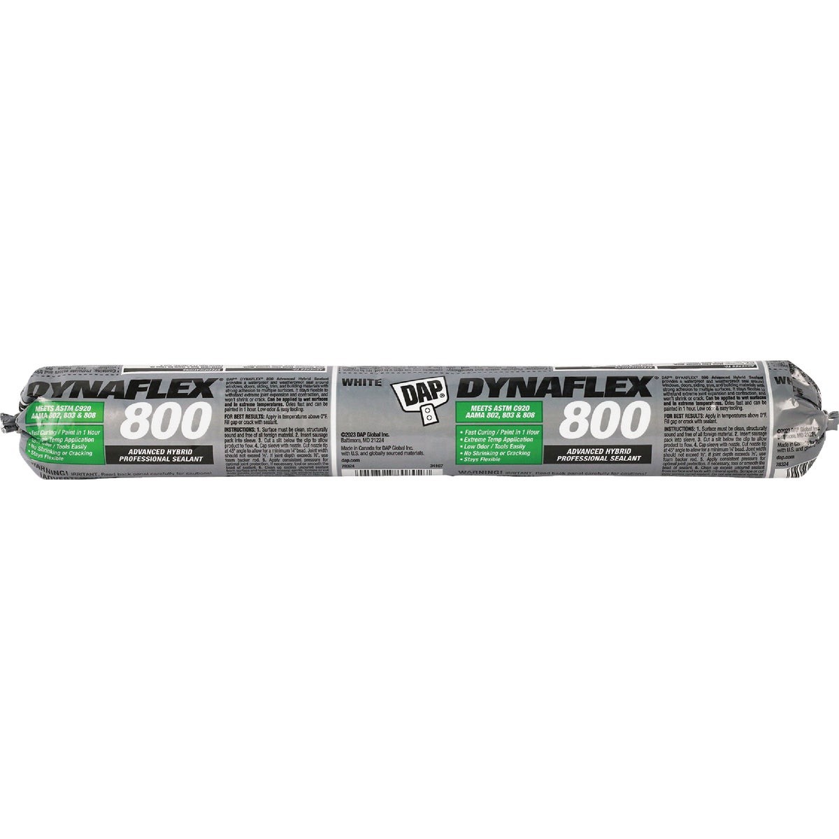 DAP Dynaflex 800 20.3 Oz. Sausage Pack Advanced Window, Door, Siding, & Trim
