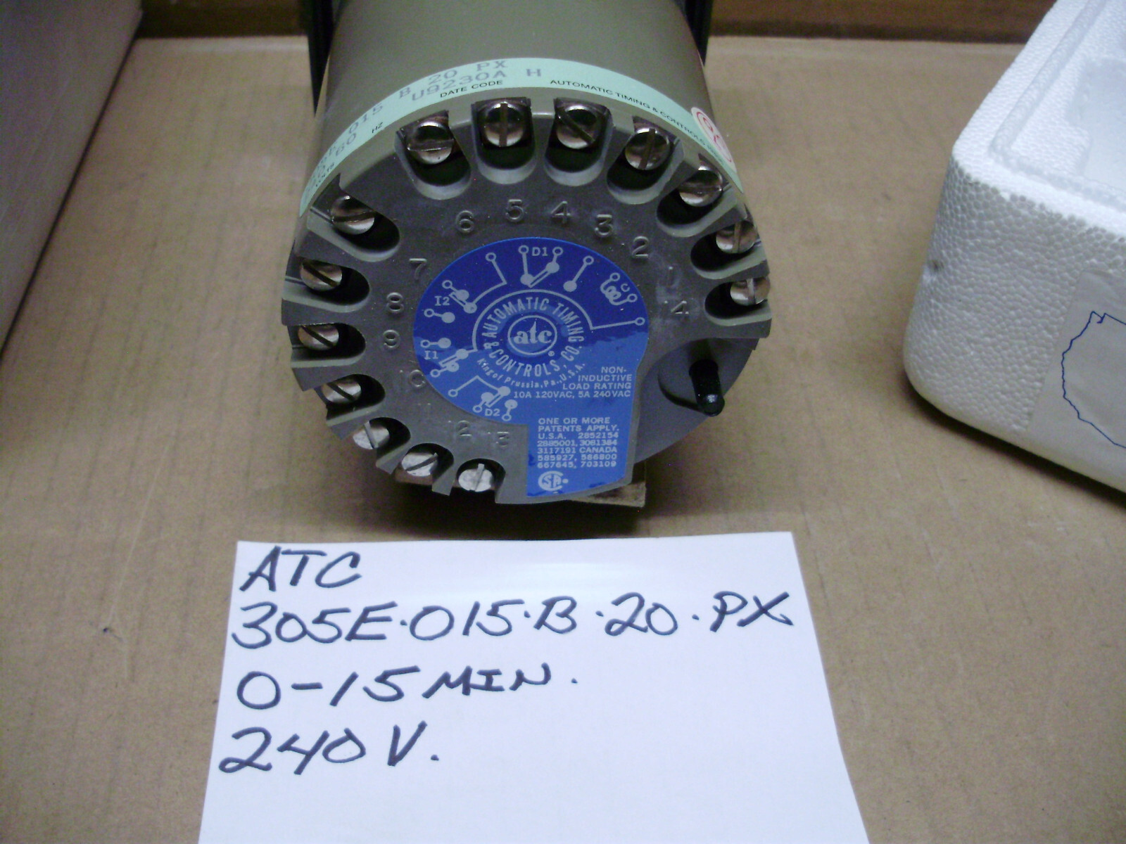 ATC & Paragon Electric Timers, 0 -15 min / 240 Volt, 0-30 min /120 Volt, 24 Hour