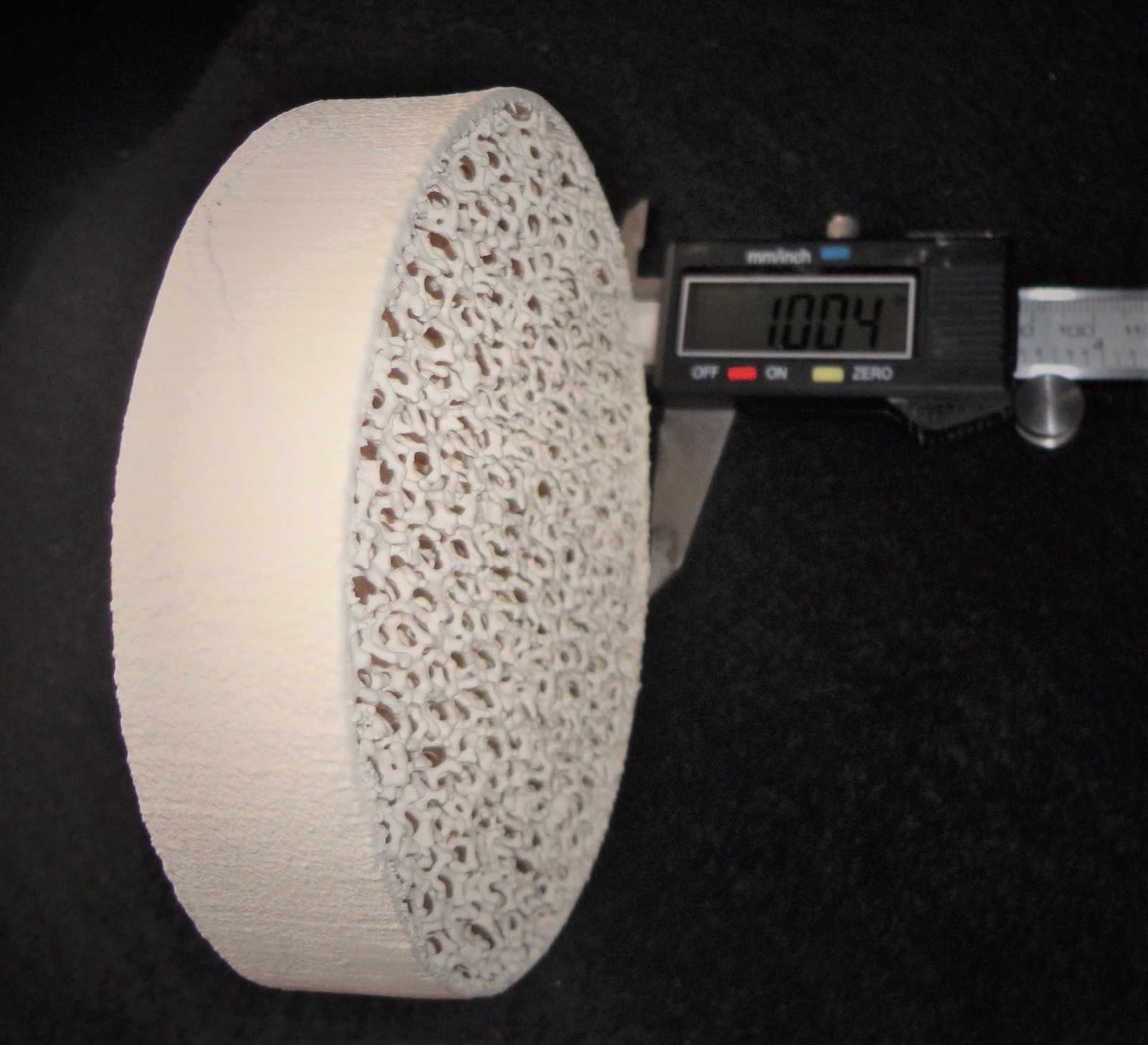 ZIRCONIA RETICULATED SETTER MOLTEN METAL FILTER WIRELESS ELEMENT No.: 39