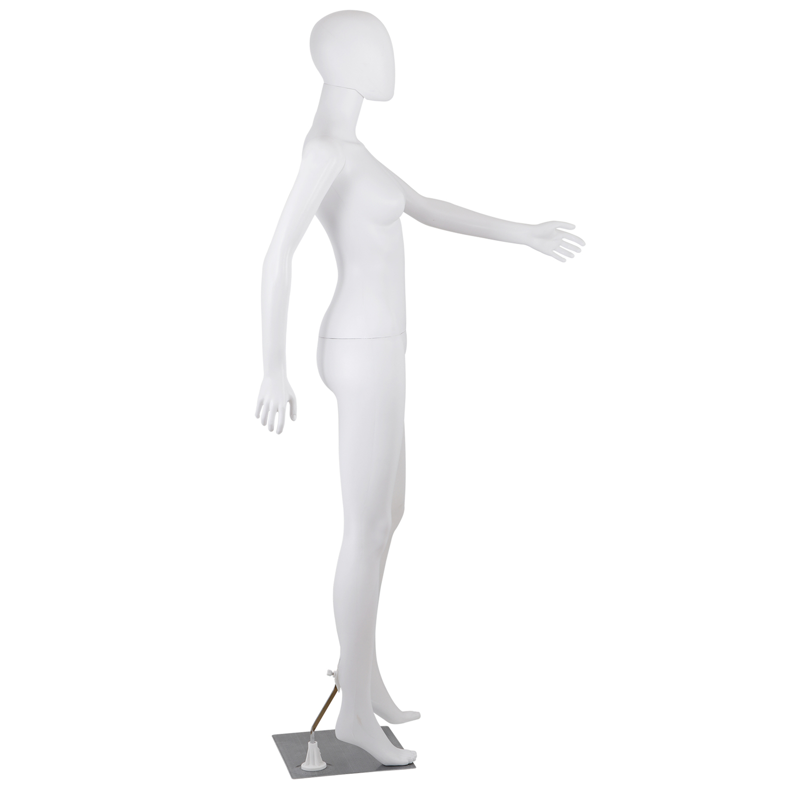 70″ White Female Mannequin Full Body Maniquine Model Stand w/ Adjustable Posture