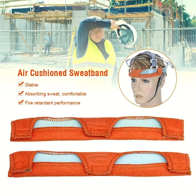 6P/Set Hard Hat Sweatband Cotton Helmet Liner Accessories Washable Sweat Bands