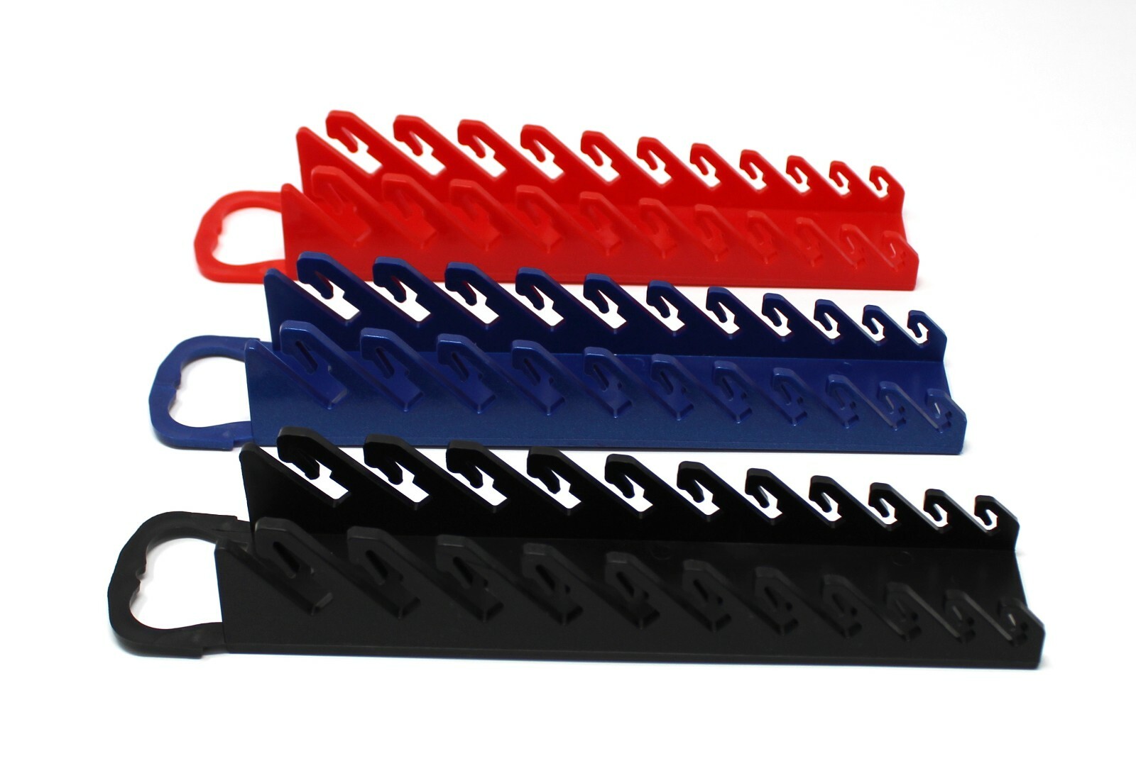 Plastic Portable 11-Tool Wrench Gripper Organizer Tray Holder